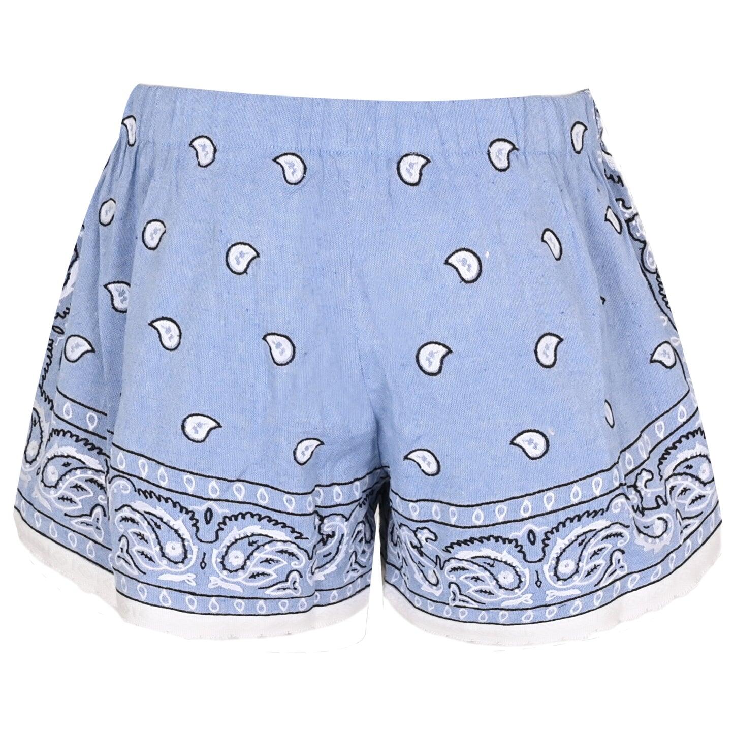 Orsina Bandana Blue White - Shorts