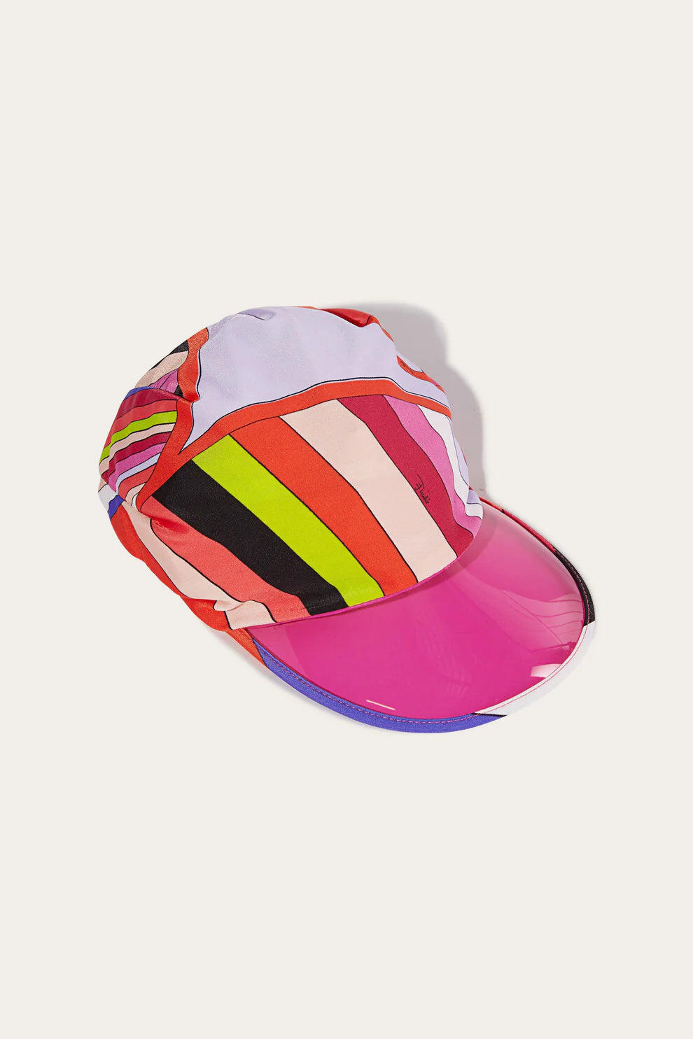 Iride Print Cap Visor Arancio/Rosa