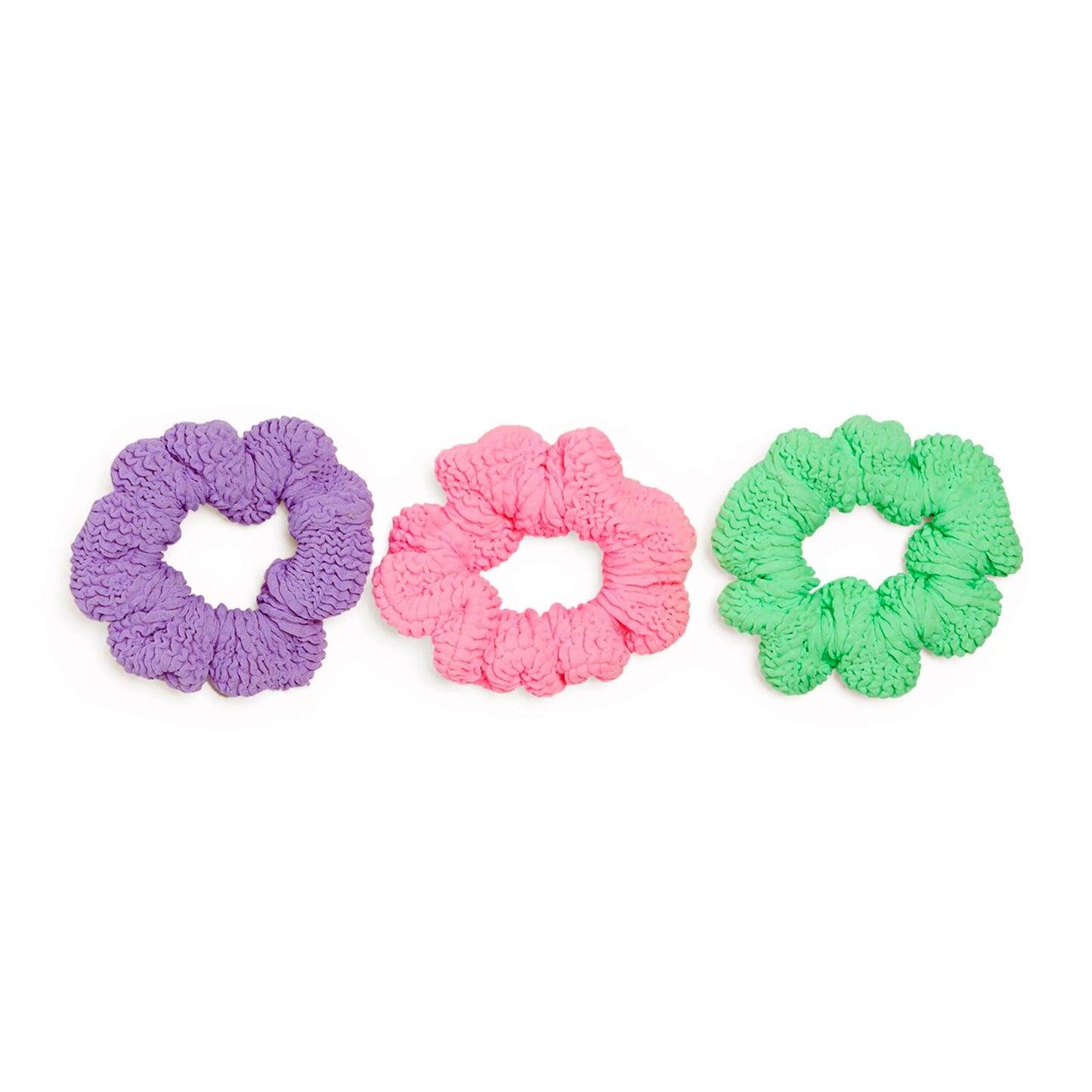 3 Pack Kids Scrunchies Bubblegum/Lime/Lilac