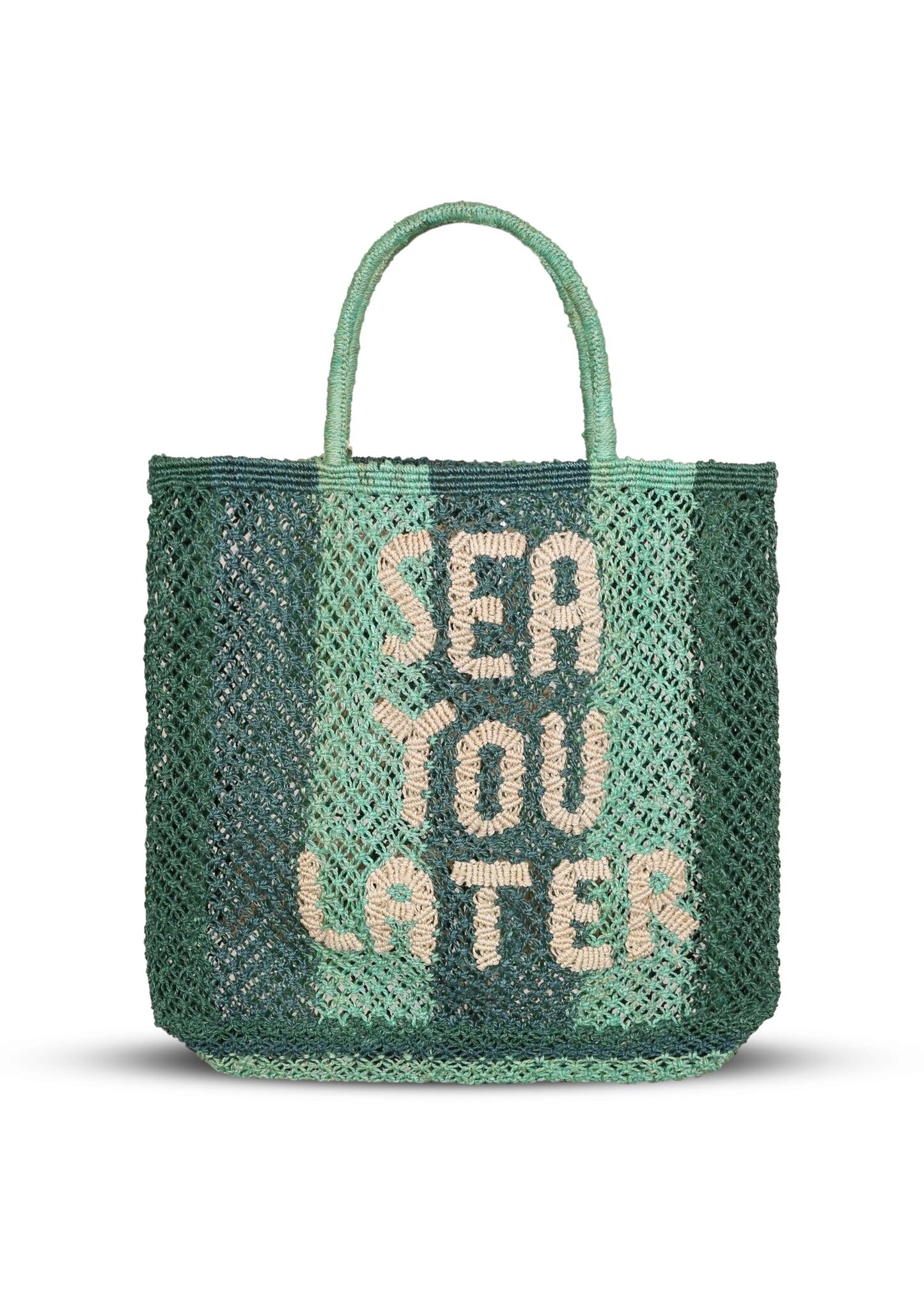 Sea You Later Jute Bag Green - Bag