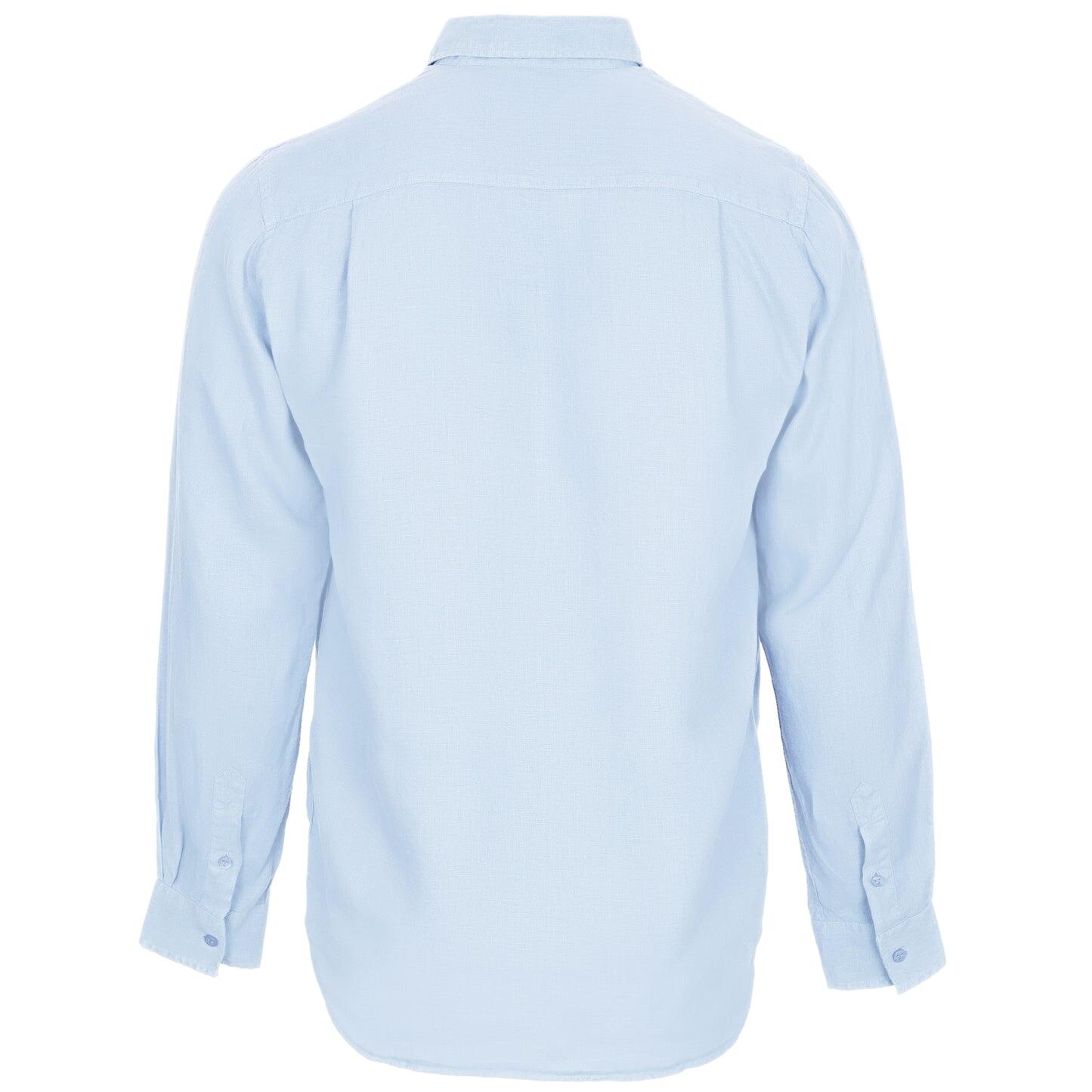 Caroubis Ciel Linen Shirt - Long Sleeve Shirt