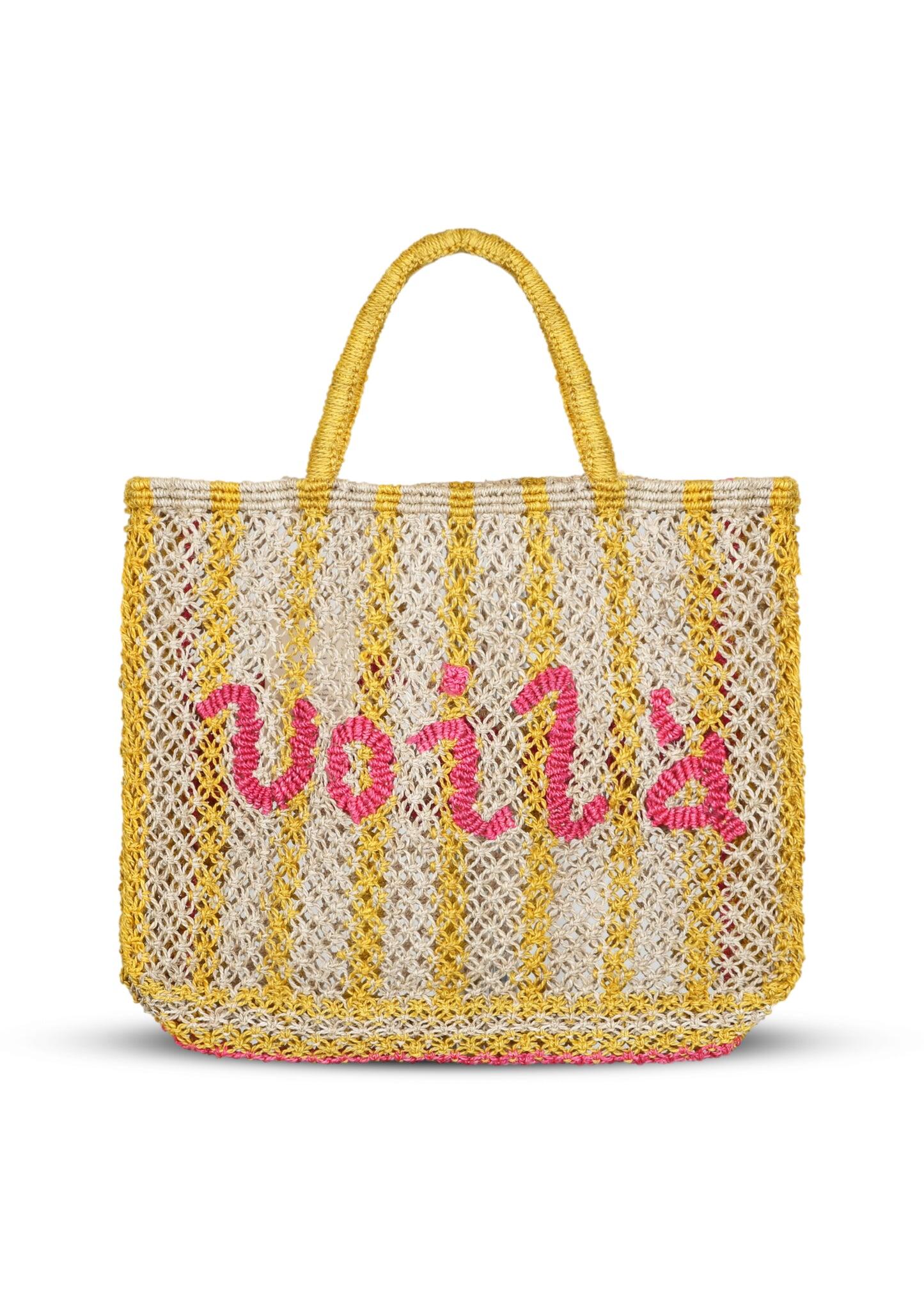 Voila Jute Bag Natural Stripes - Bag