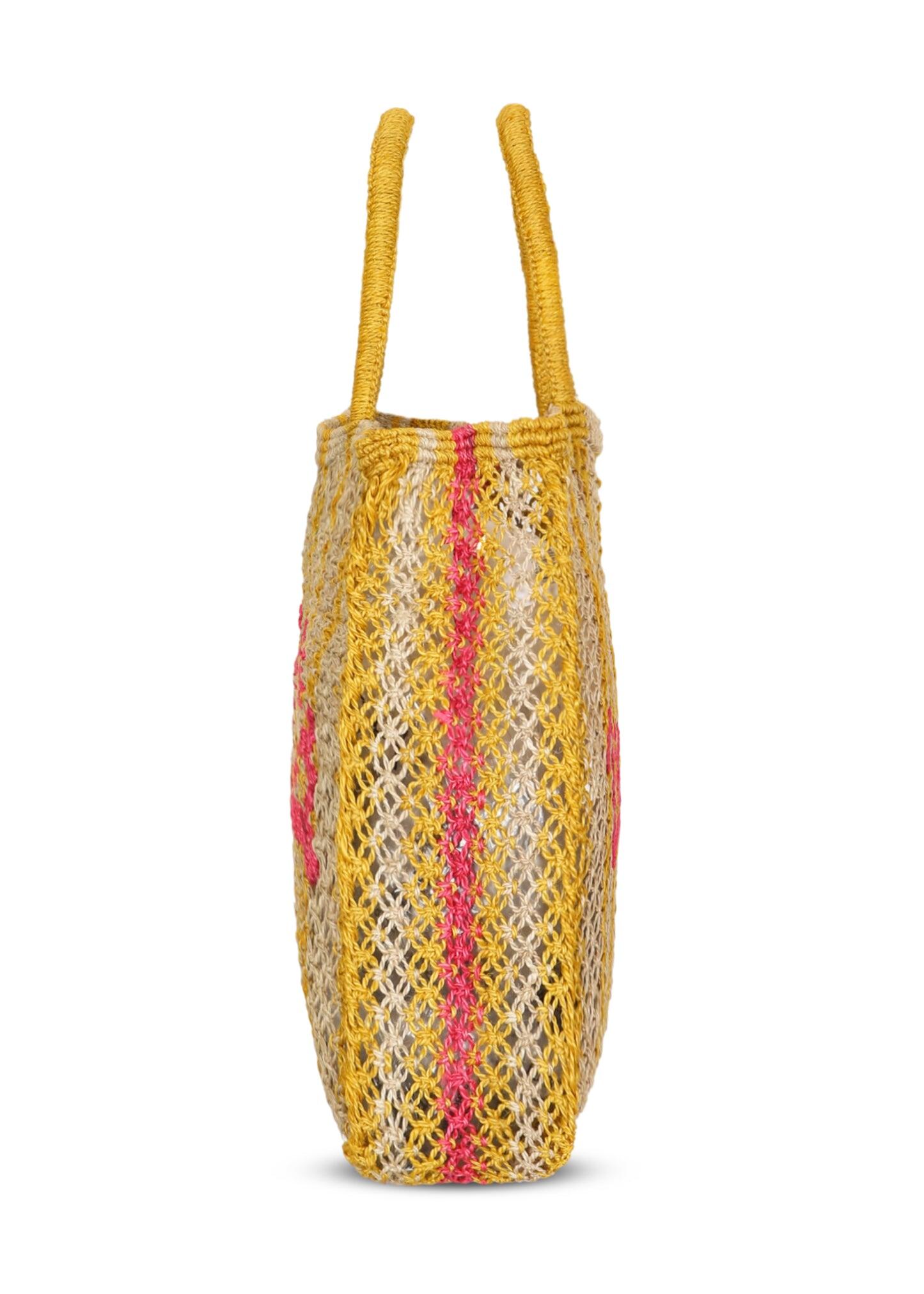 Voila Jute Bag Natural Stripes - Bag
