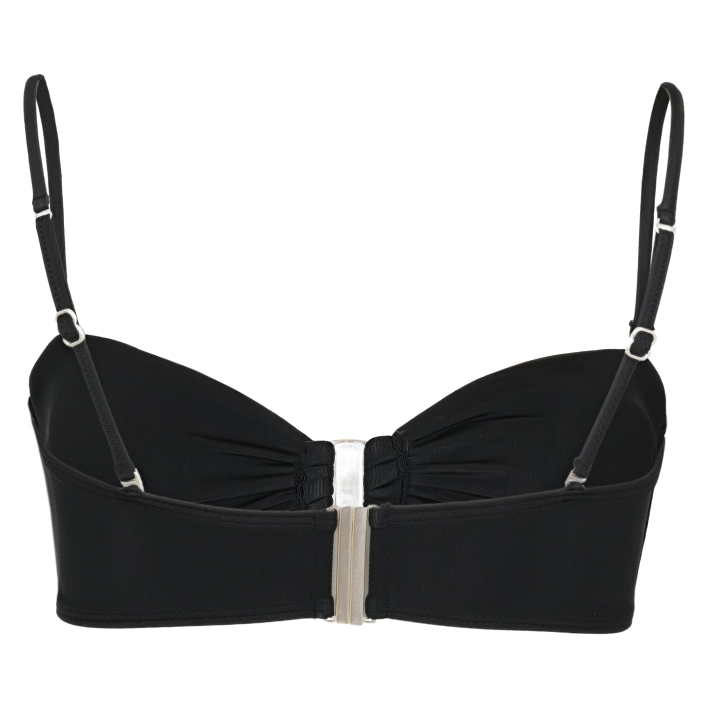 Solid Sam Bandeau Top Black - Bikini Top