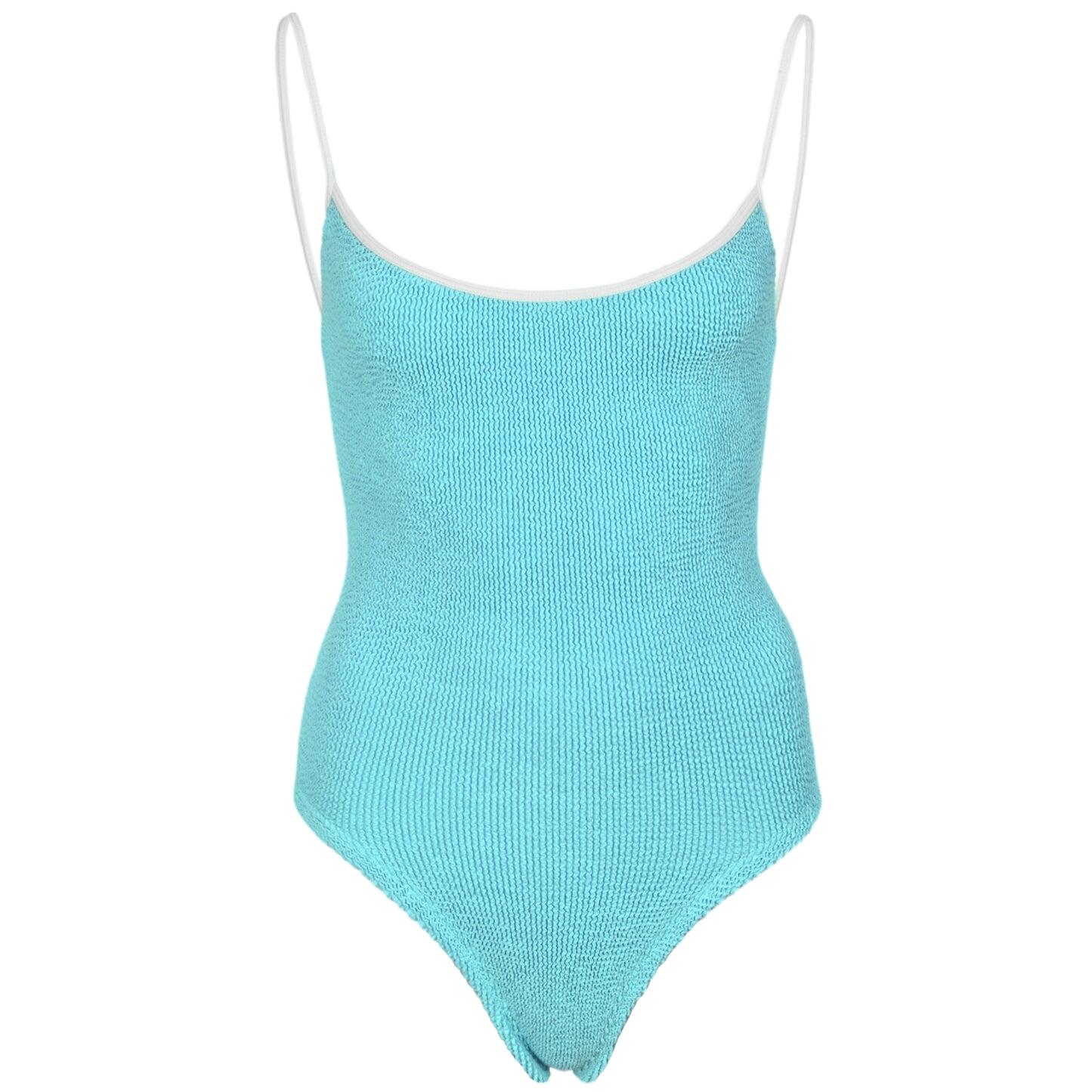 Pamela Swim Contrast Aqua - ONE SIZE - One Piece