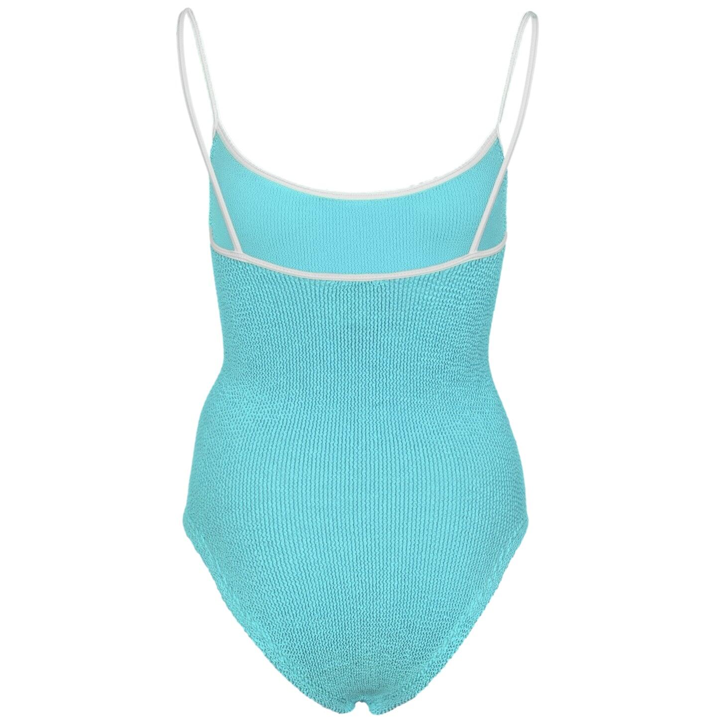 Pamela Swim Contrast Aqua - ONE SIZE - One Piece