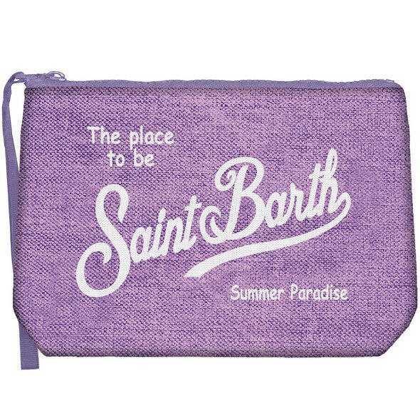 Aline Linen Pouch Lilac