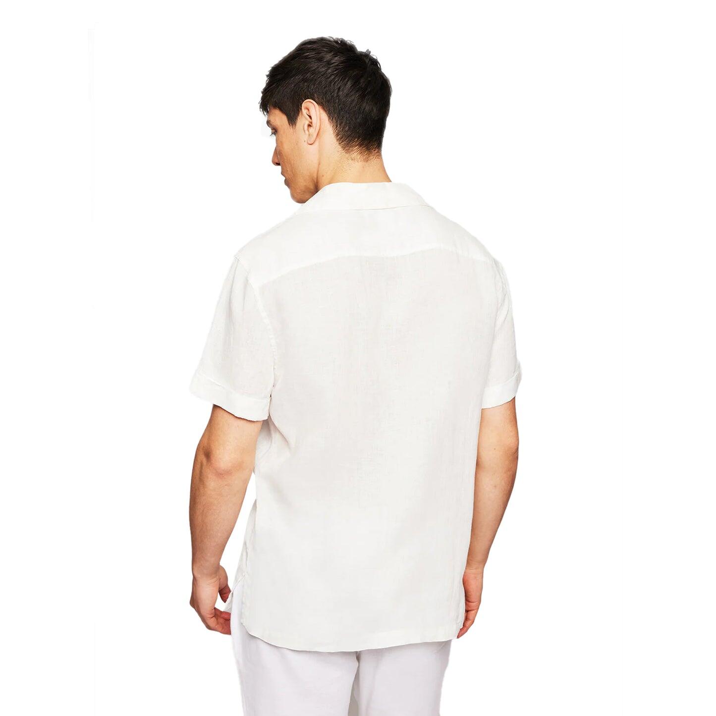 Mens White Short Sleeve Shirt