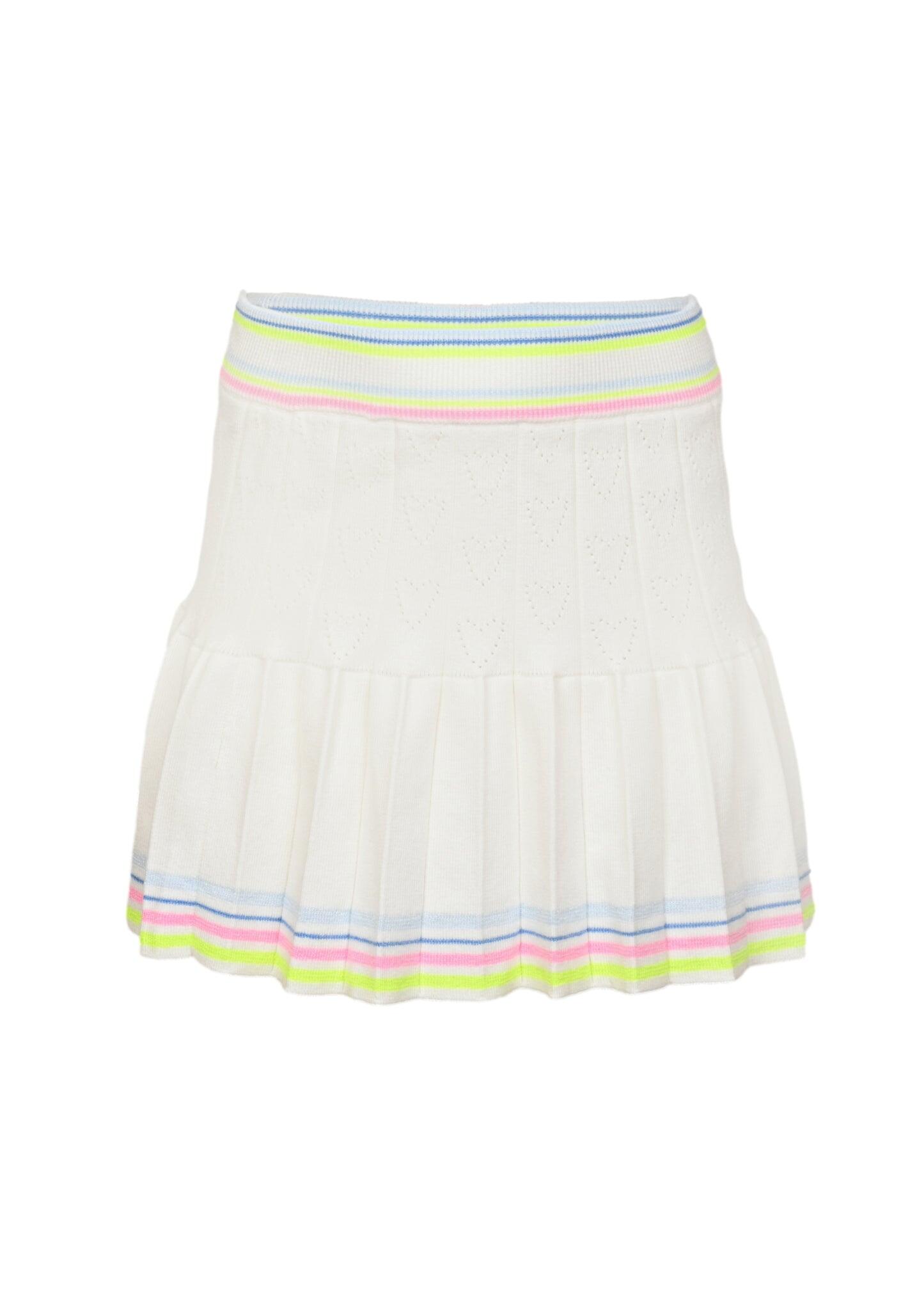 Girls Ivory Heart Top and Skirt Set - Set