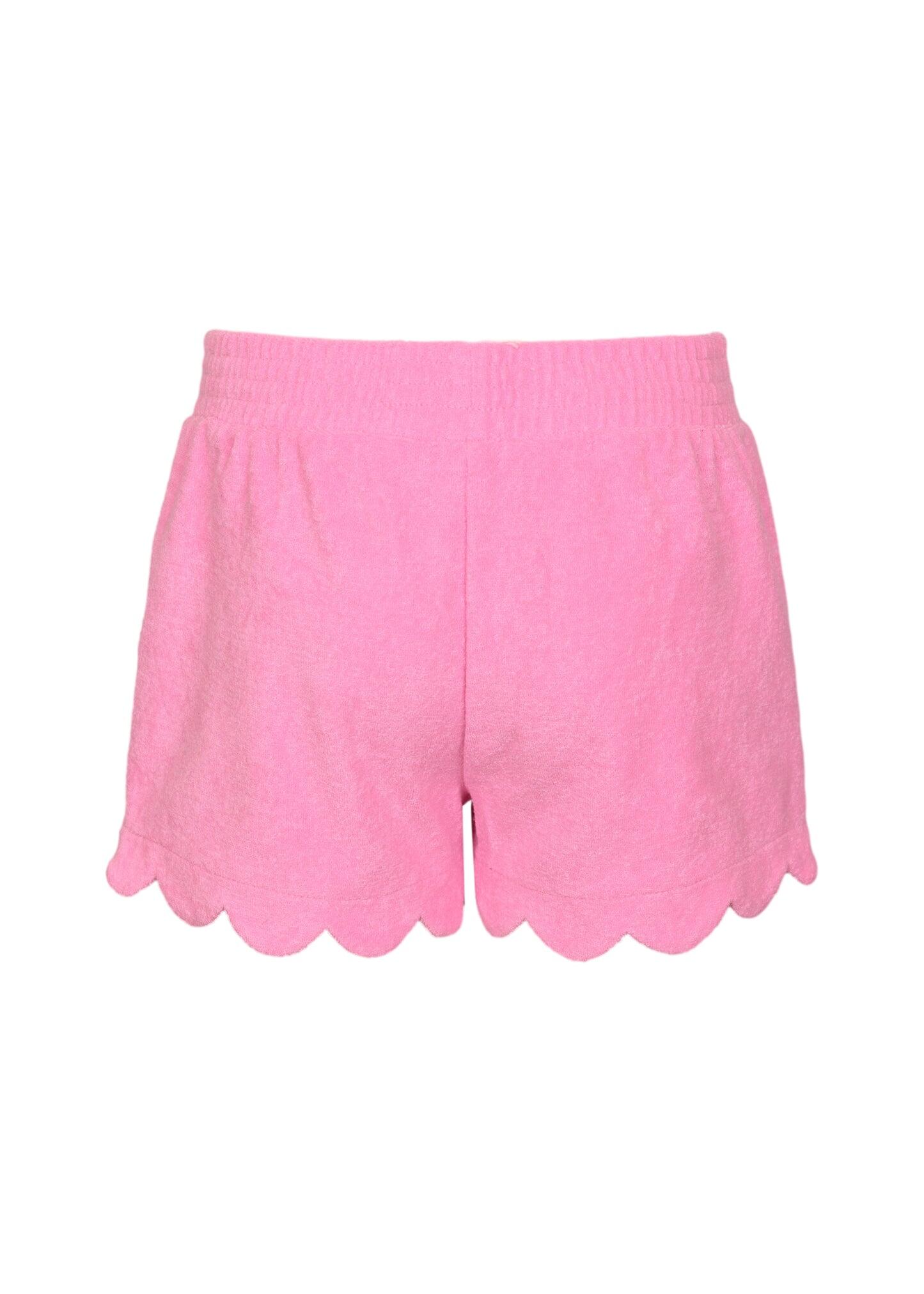 Sequin Trimmed Terry Cloth Tank Top and Short - Set
