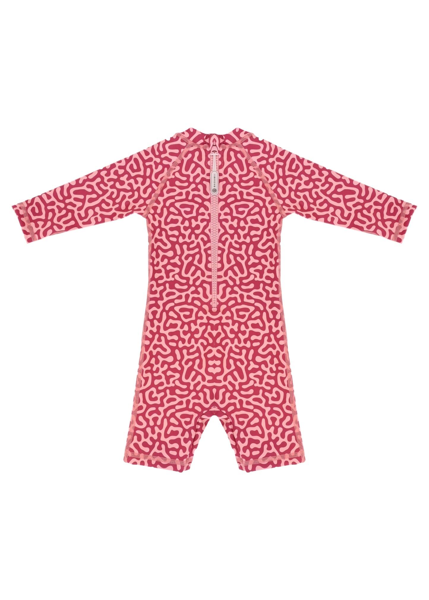Baby Swimsuit Long Sleeve Coral Reef