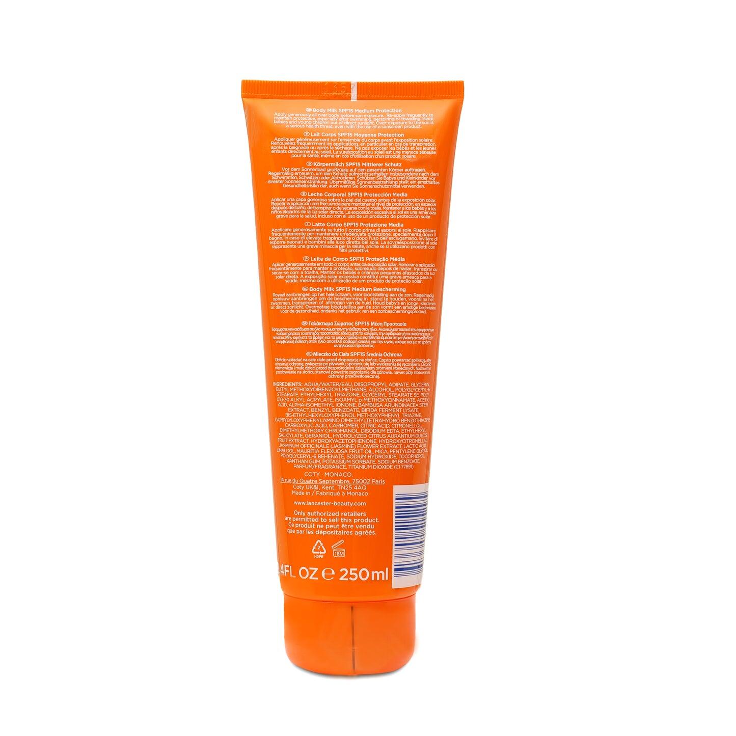 Lancaster Sun Beauty Body Milk SPF15 250ml - Sun Cream