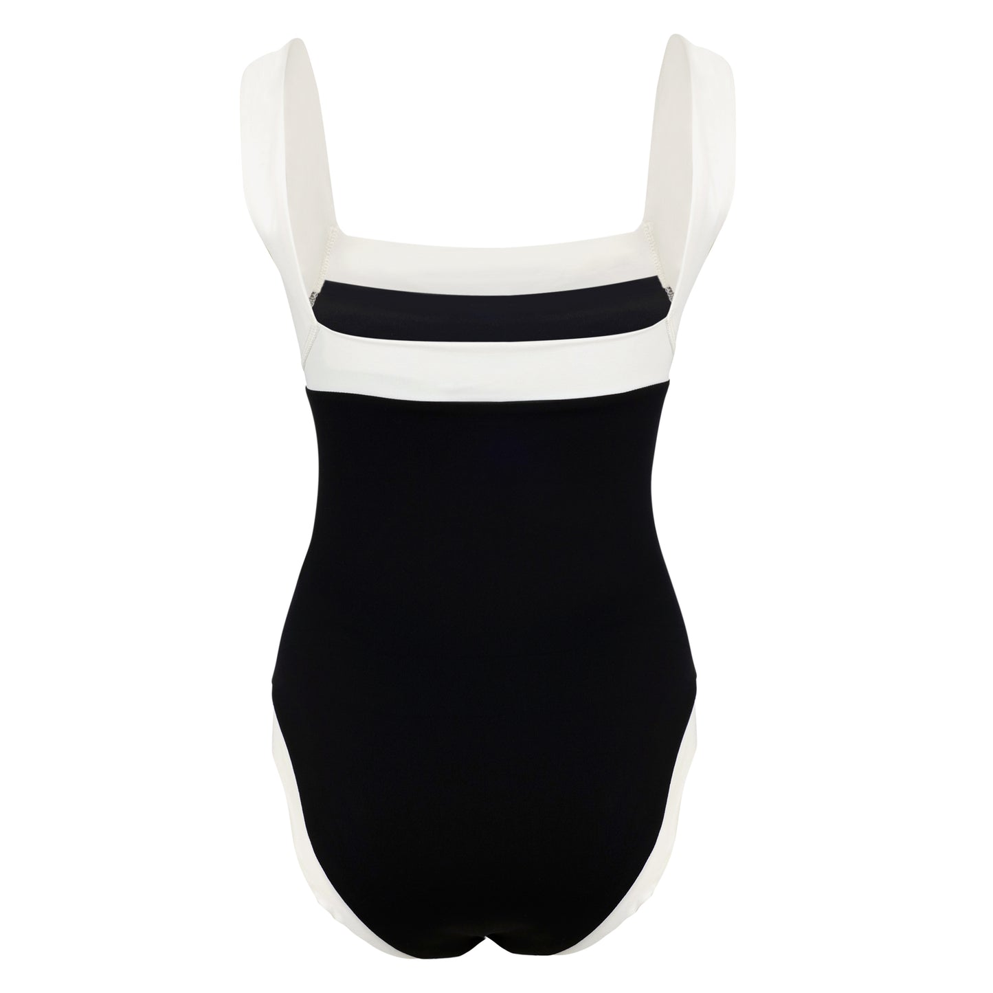 Bianco Maillot Black With Coconut Contrast