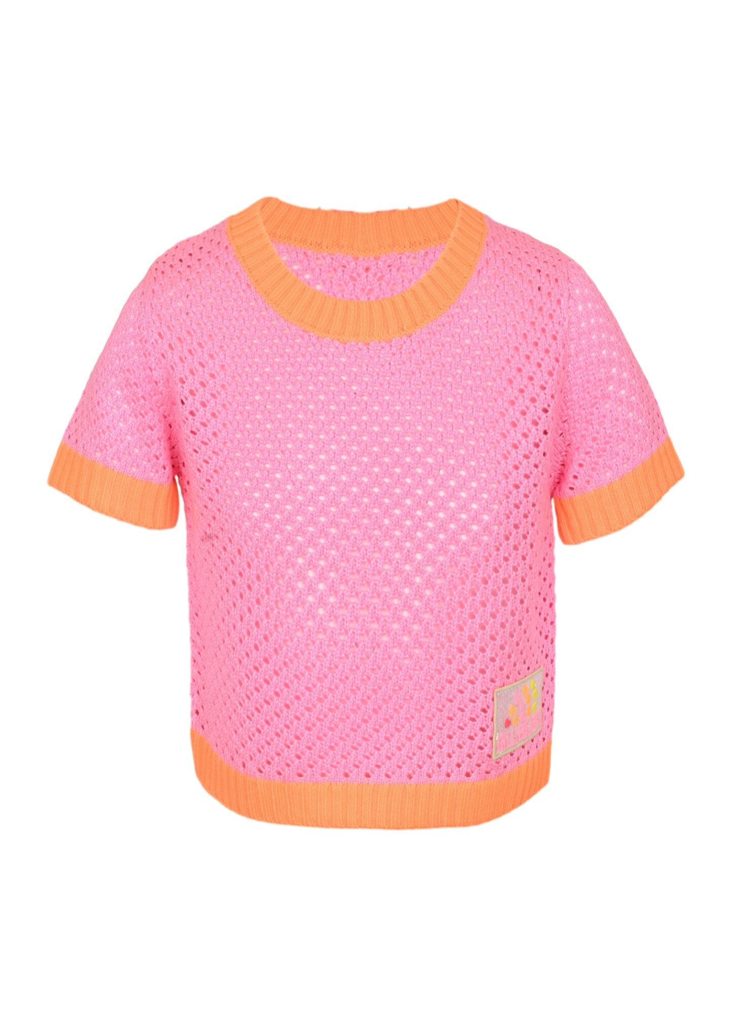 Open Knit Top and Short Set - Set