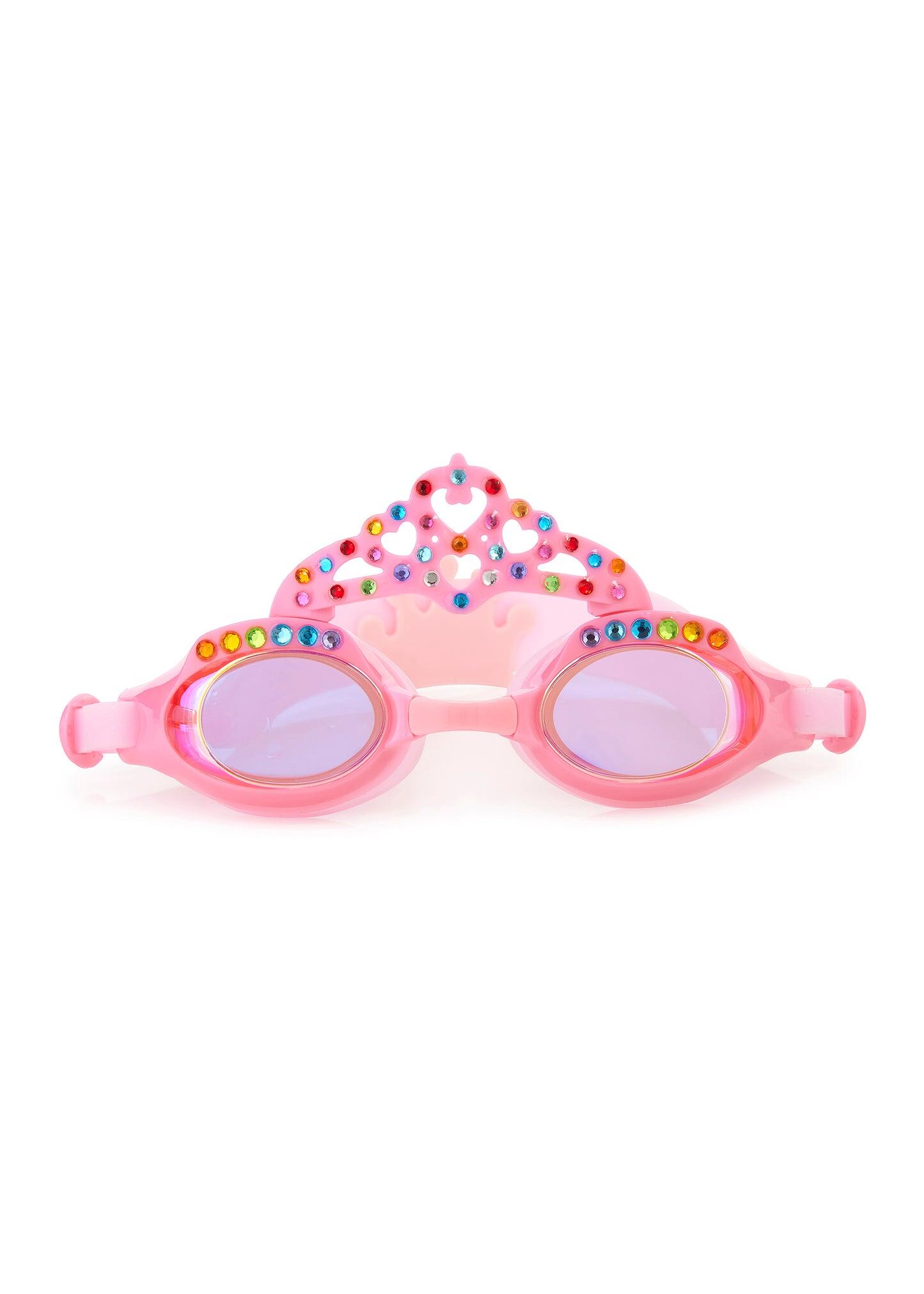 Princess Crown Peach Pink Swim Goggles - Goggles