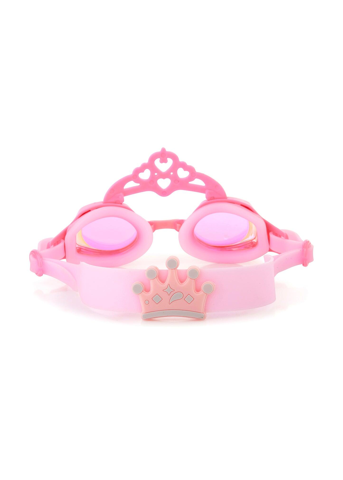 Princess Crown Peach Pink Swim Goggles - Goggles