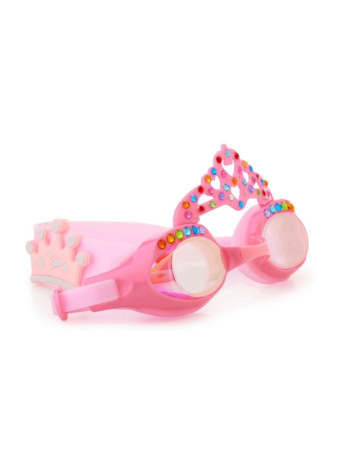 Princess Crown Peach Pink Swim Goggles - Goggles