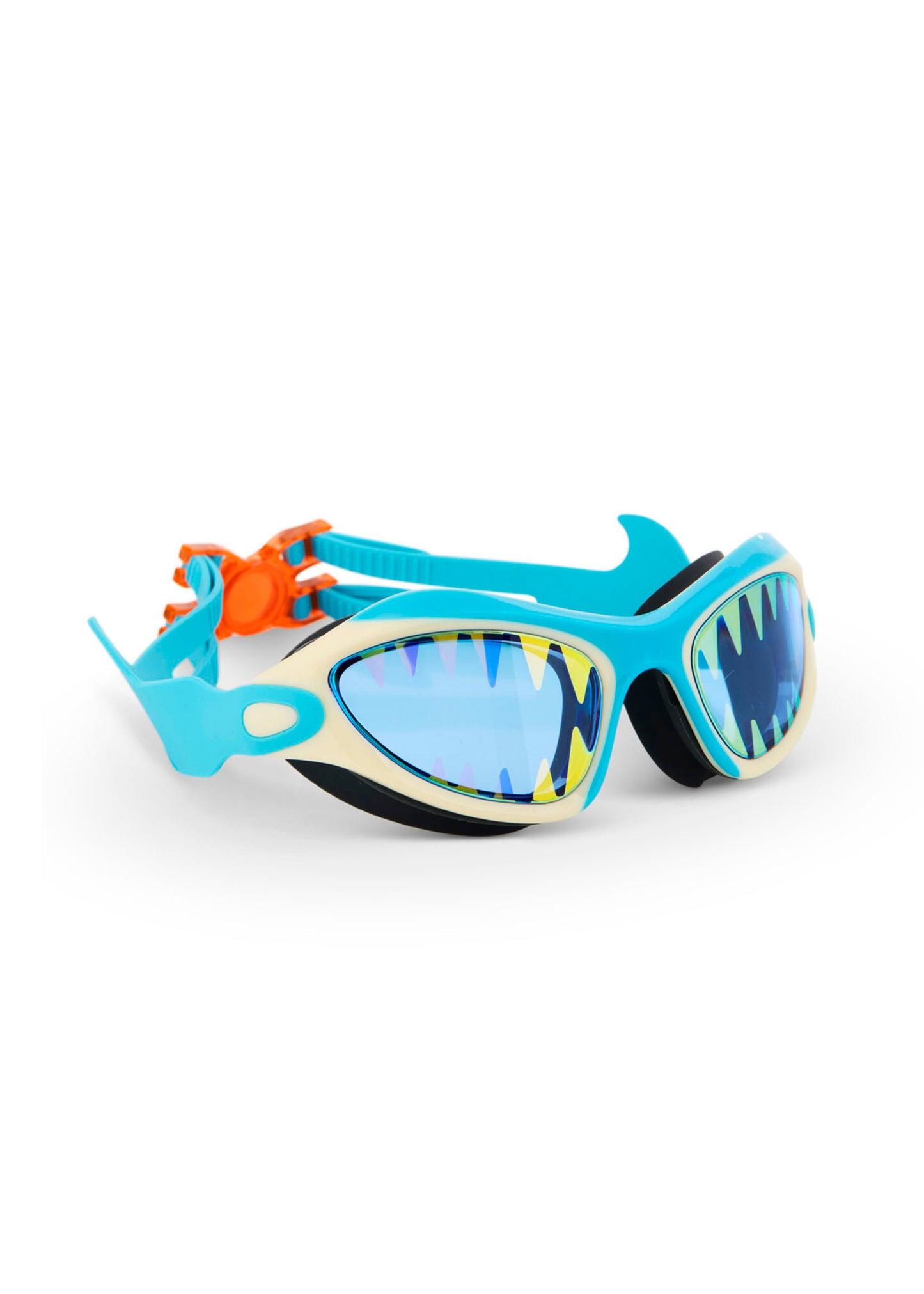 Shark Tooth White Megamouth Swim Goggles - Goggles