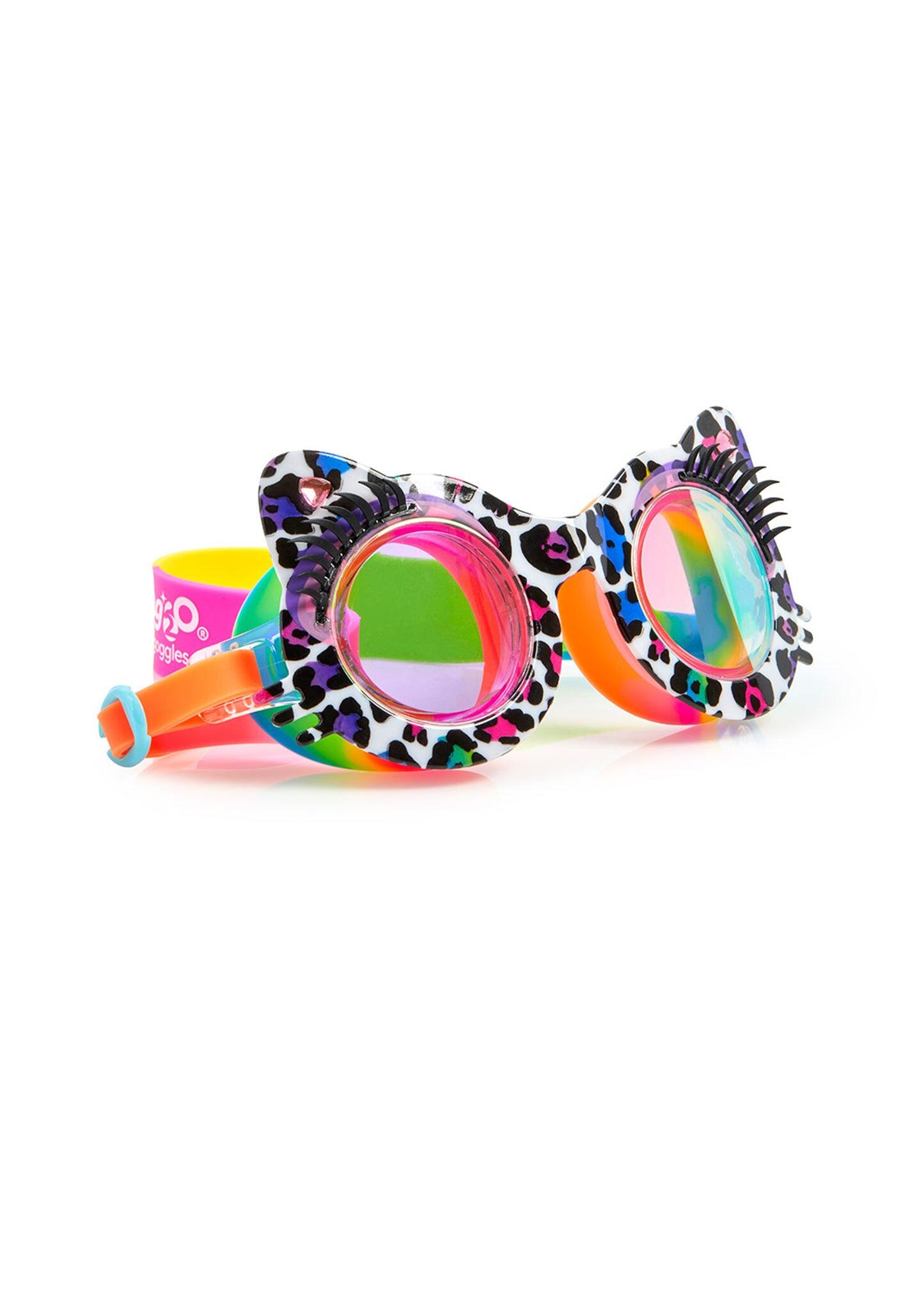 Talk To Paw Midnight Meow Multi Color Swim Goggles - Goggles