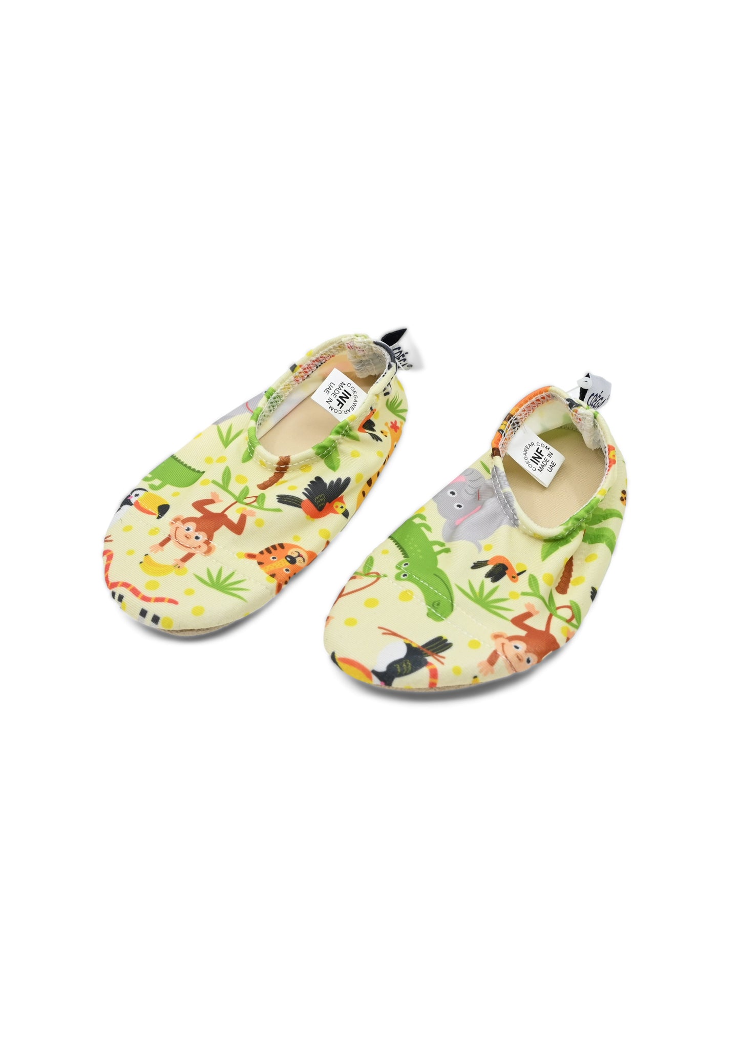 Pool & Beach Shoes Green Jungle Animals - Shoes