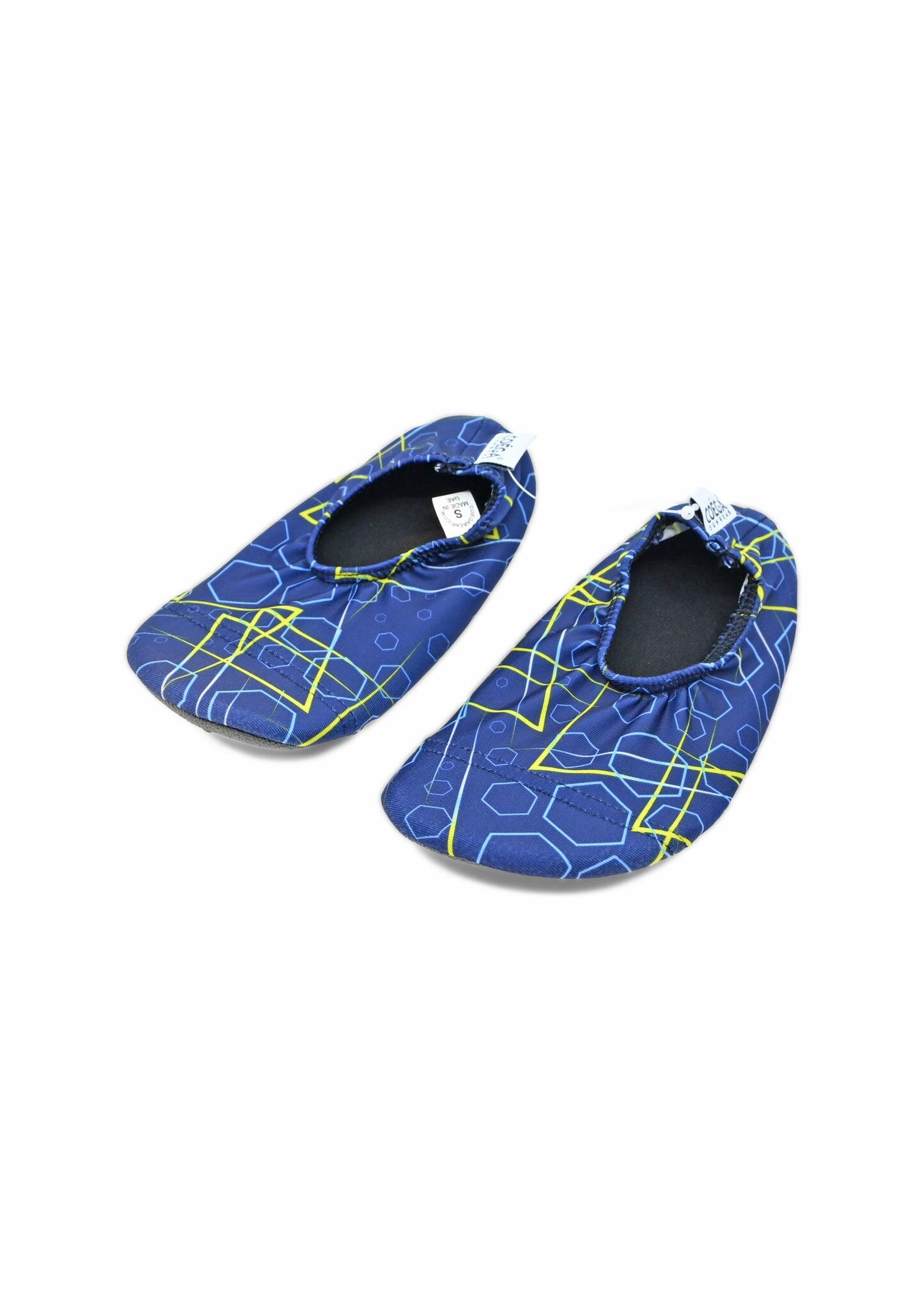 Pool & Beach Shoes Navy Geometric - Shoes