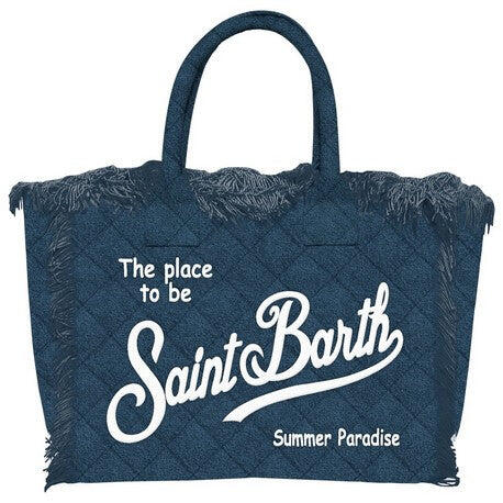 Colette Sponge Quilted Terry Navy Blue Bag
