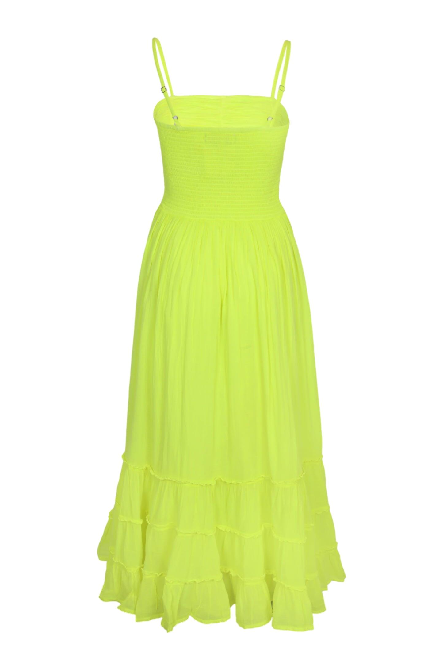 Boheme Lemon/Yellow Maxi Dress - Dress