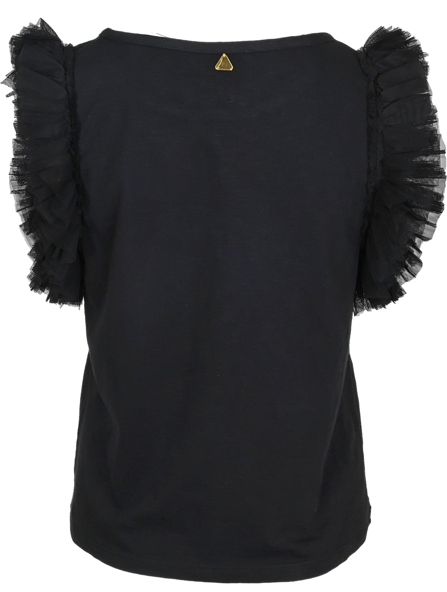 Ibiza Tule T-Shirt Black