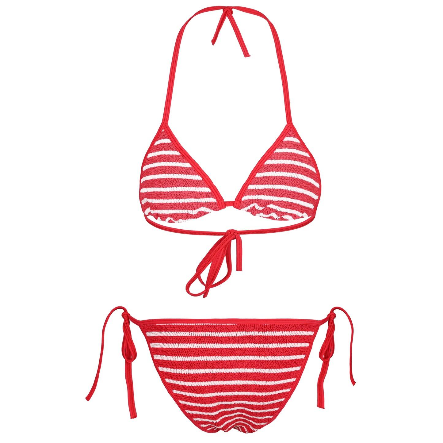 Gina Bikini Red/White - ONE SIZE - Bikini