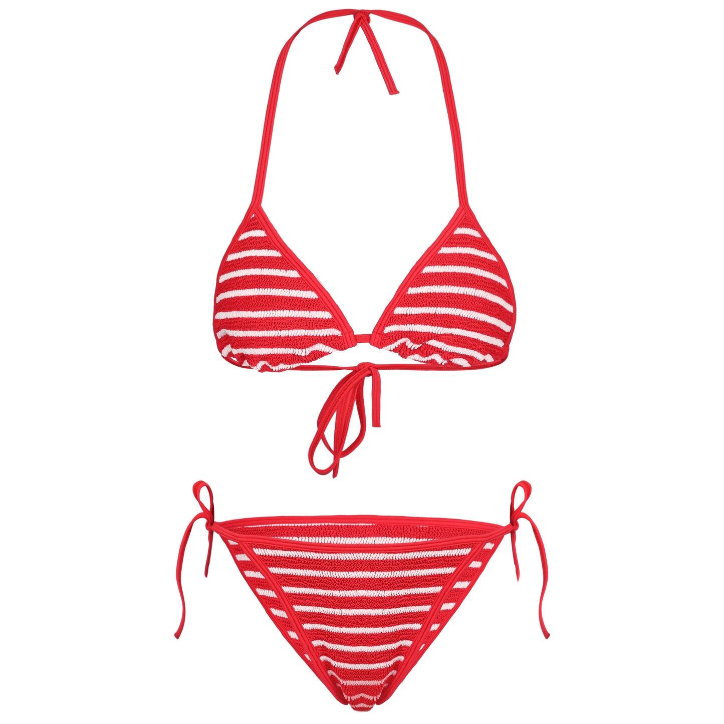 Gina Bikini Red/White - ONE SIZE - Bikini