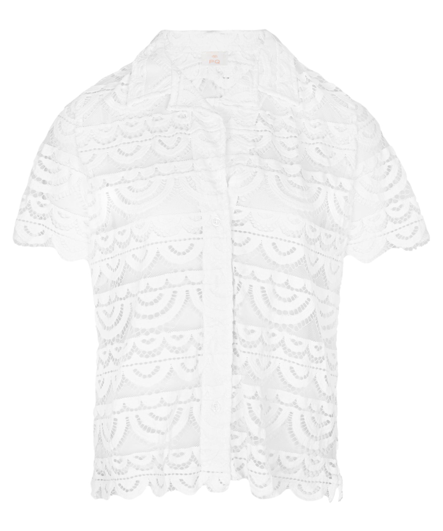 Lace Button Top Water Lily - Top