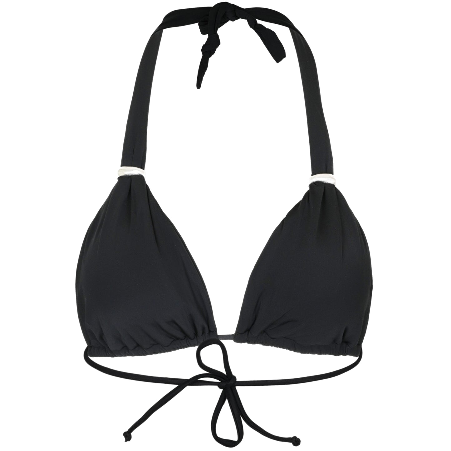 Solid Matte Bia Bikini Top Black - Bikini Top