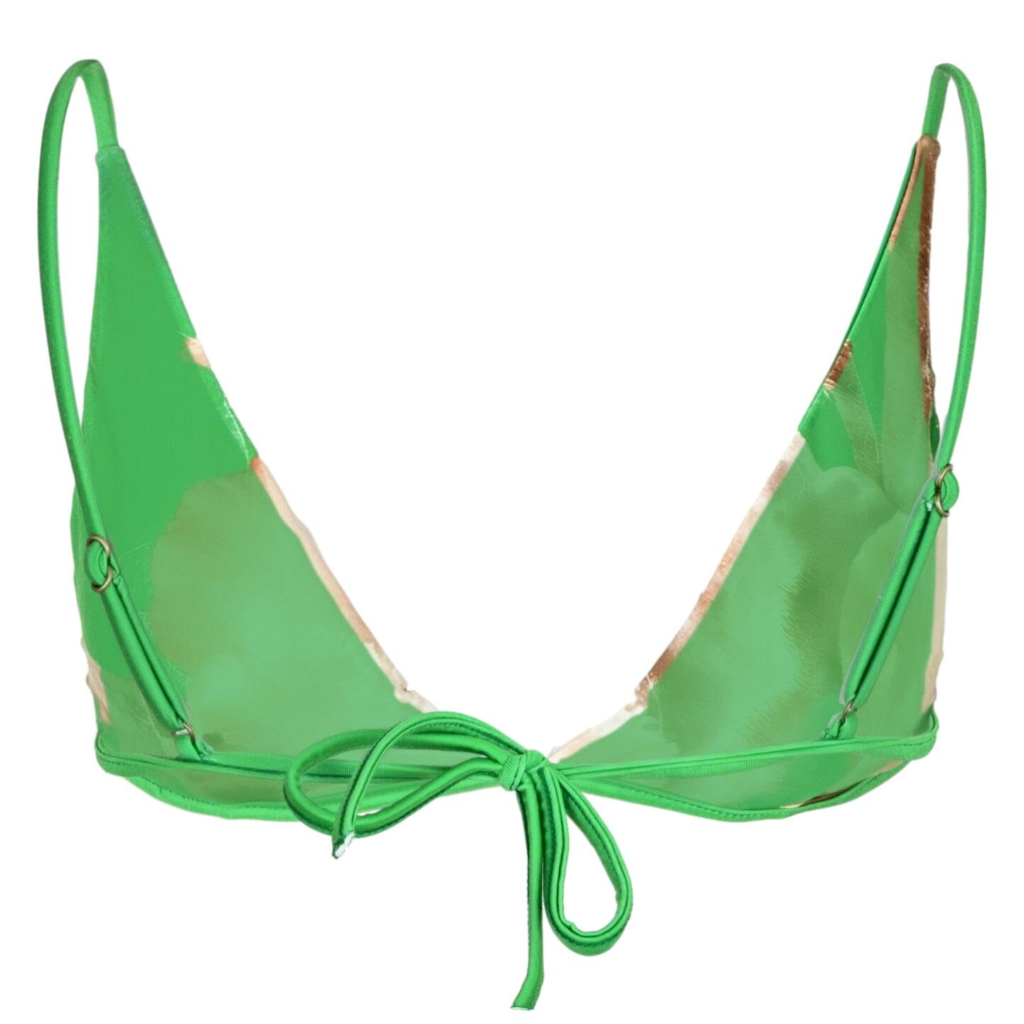 Fixed Long Triangle Bikini Top Iris - Bikini Top