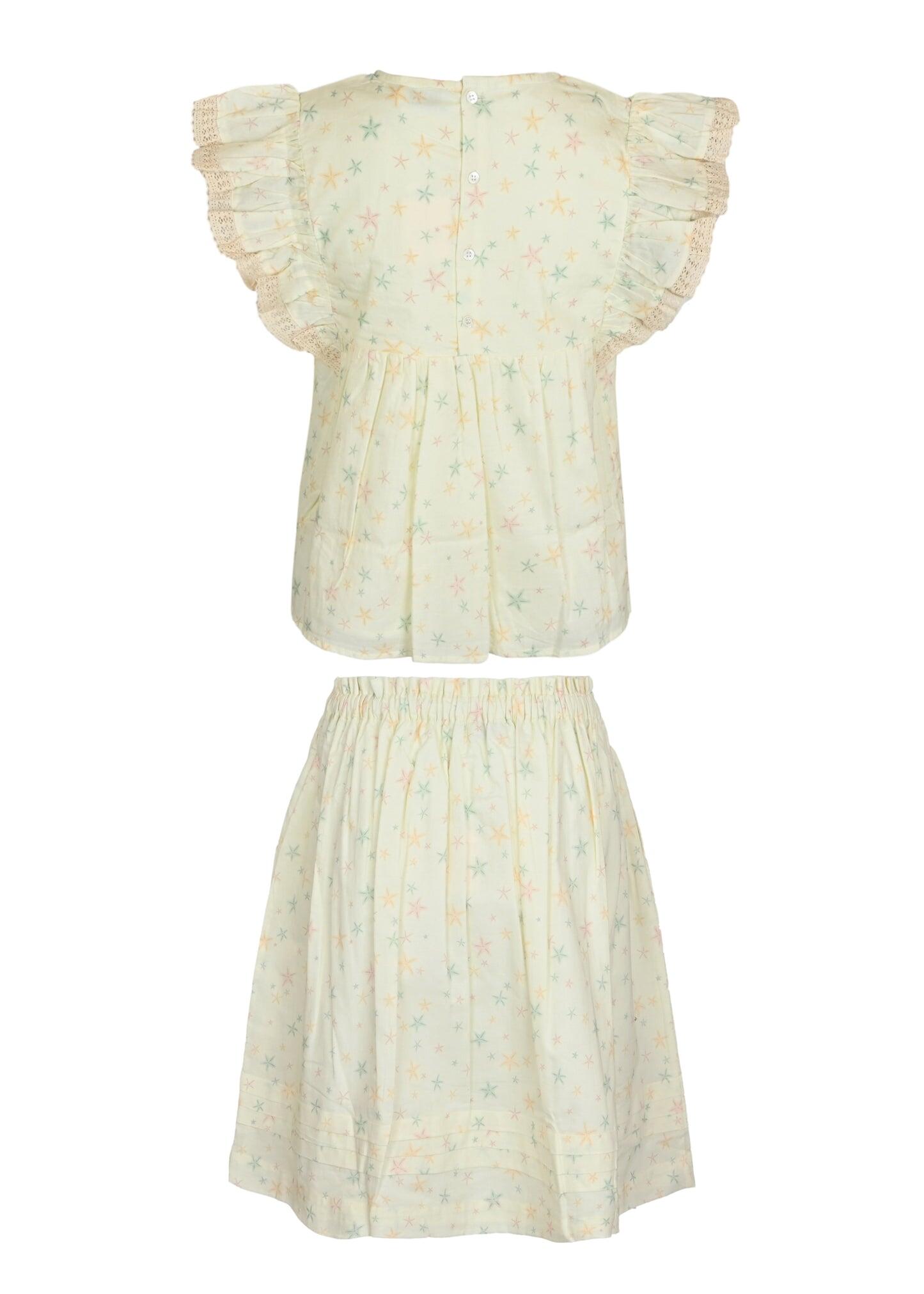 Charlie Blouse and Skirt Set Star Fish