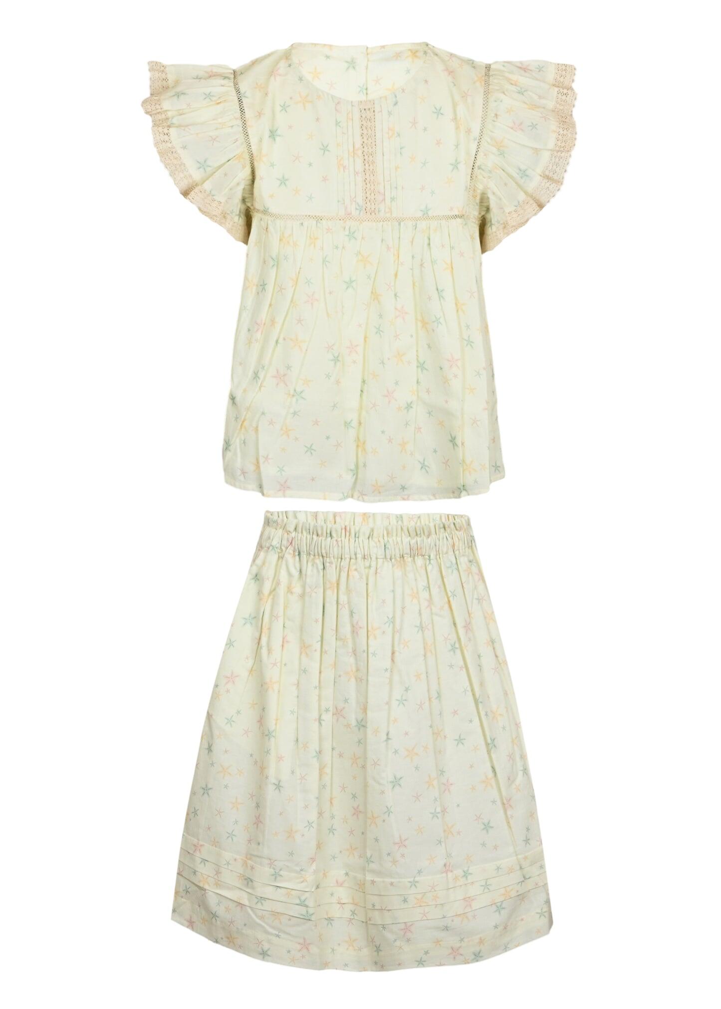 Charlie Blouse and Skirt Set Star Fish
