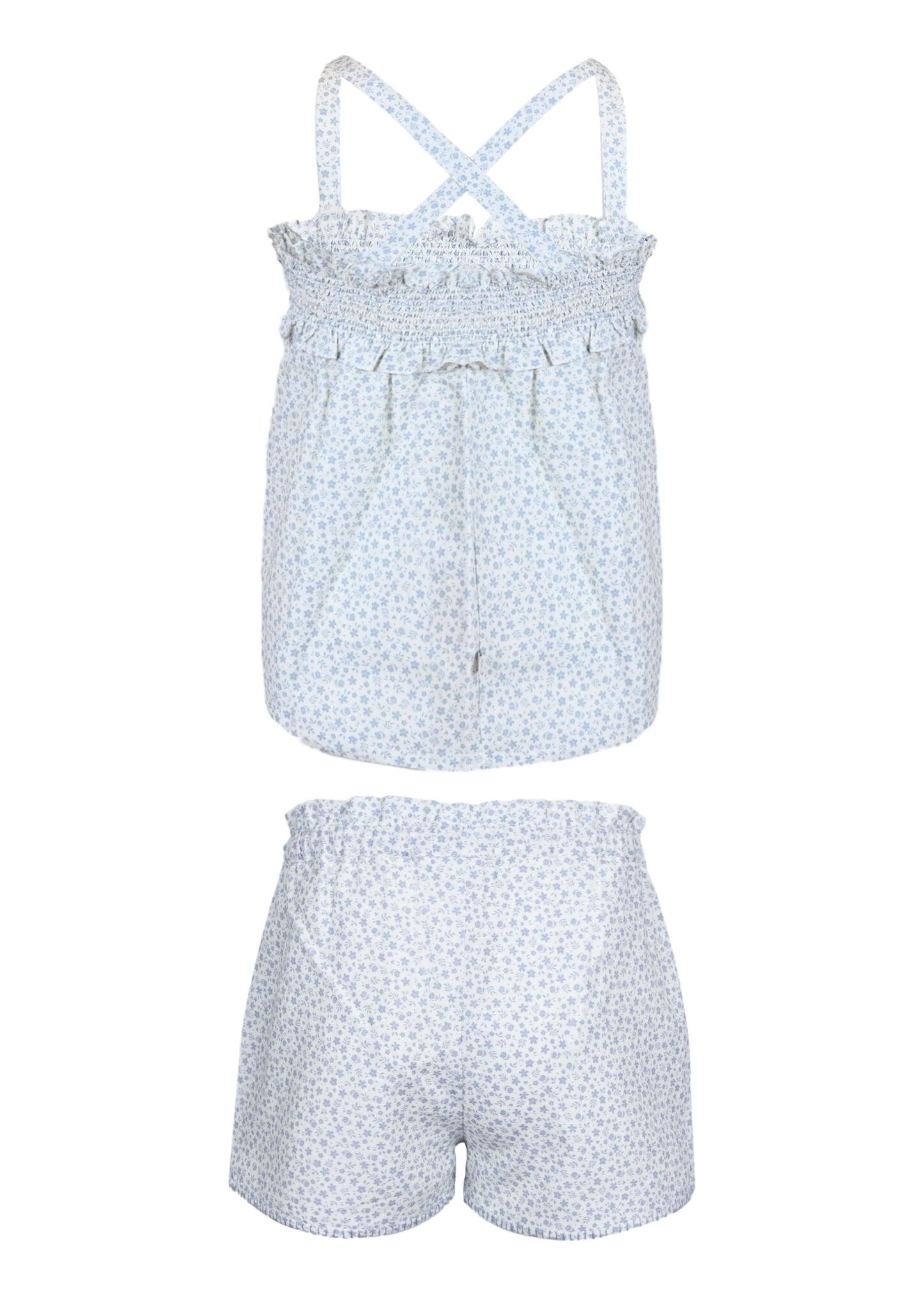 Olivia Blouse and Shorts Set Mini Flowers