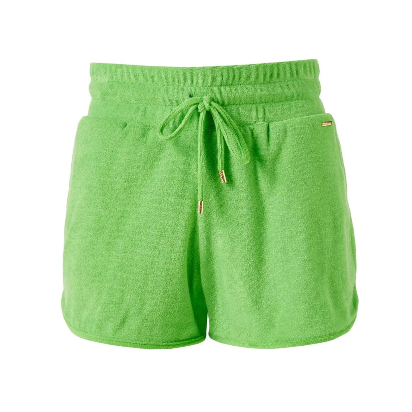 Drawstring Runner Shorts in Lime