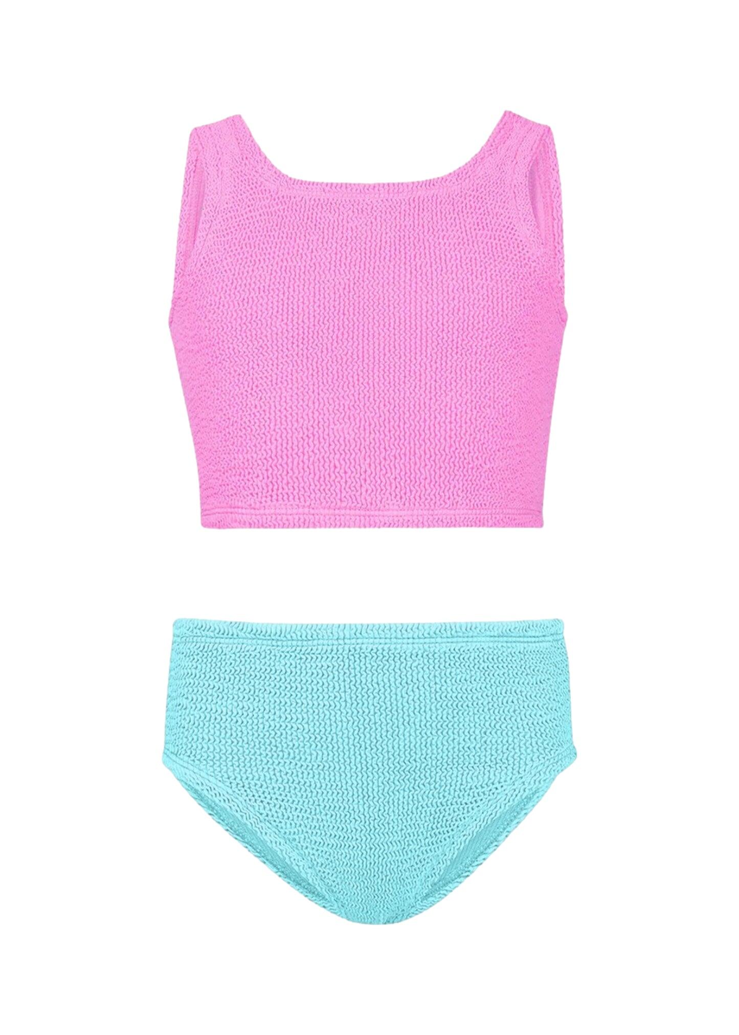 Kids Duo Lyra Bikini Bubblegum/Aqua - ONE SIZE - Bikini