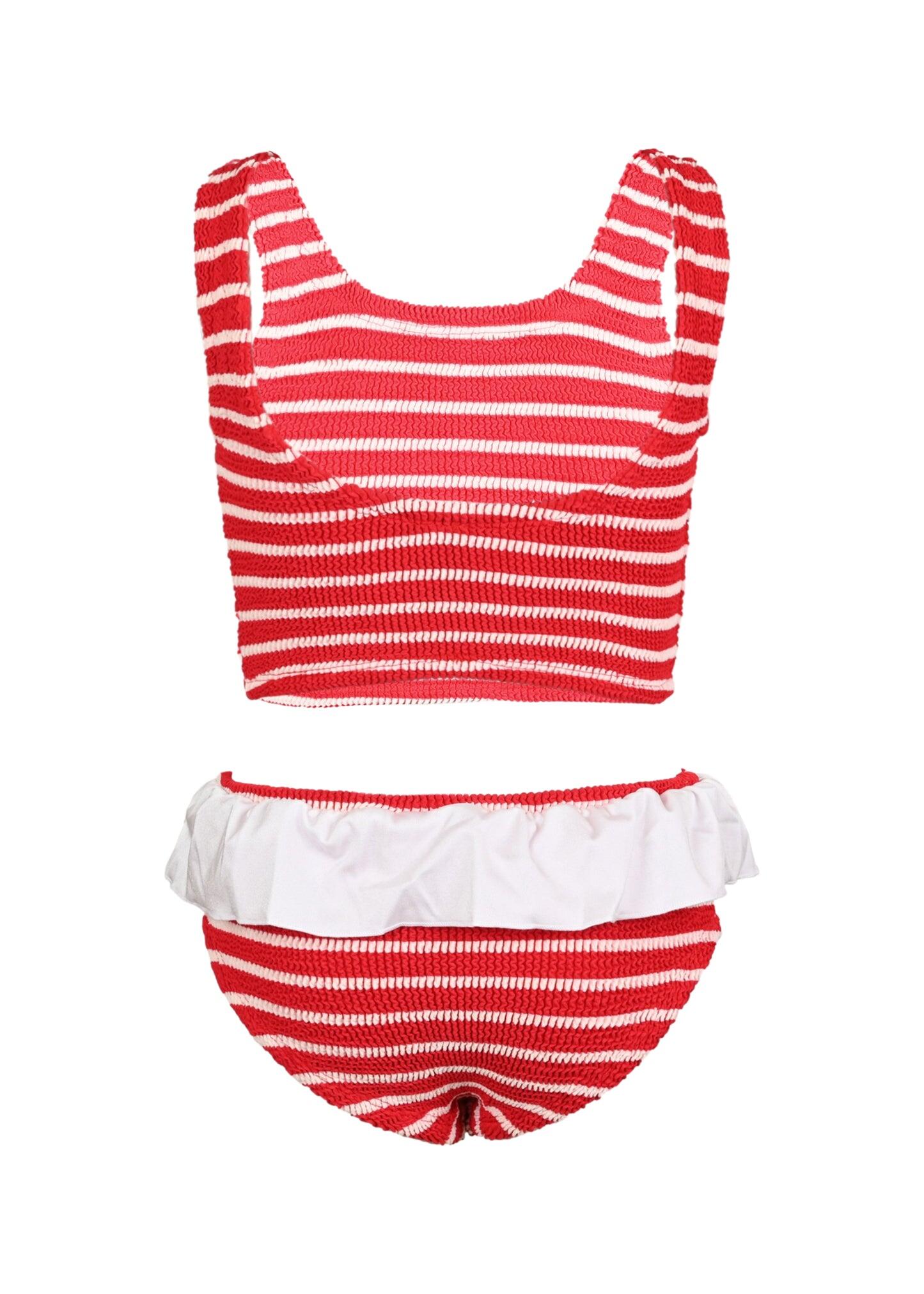 Kids Olive Bikini Red/White - ONE SIZE - Bikini