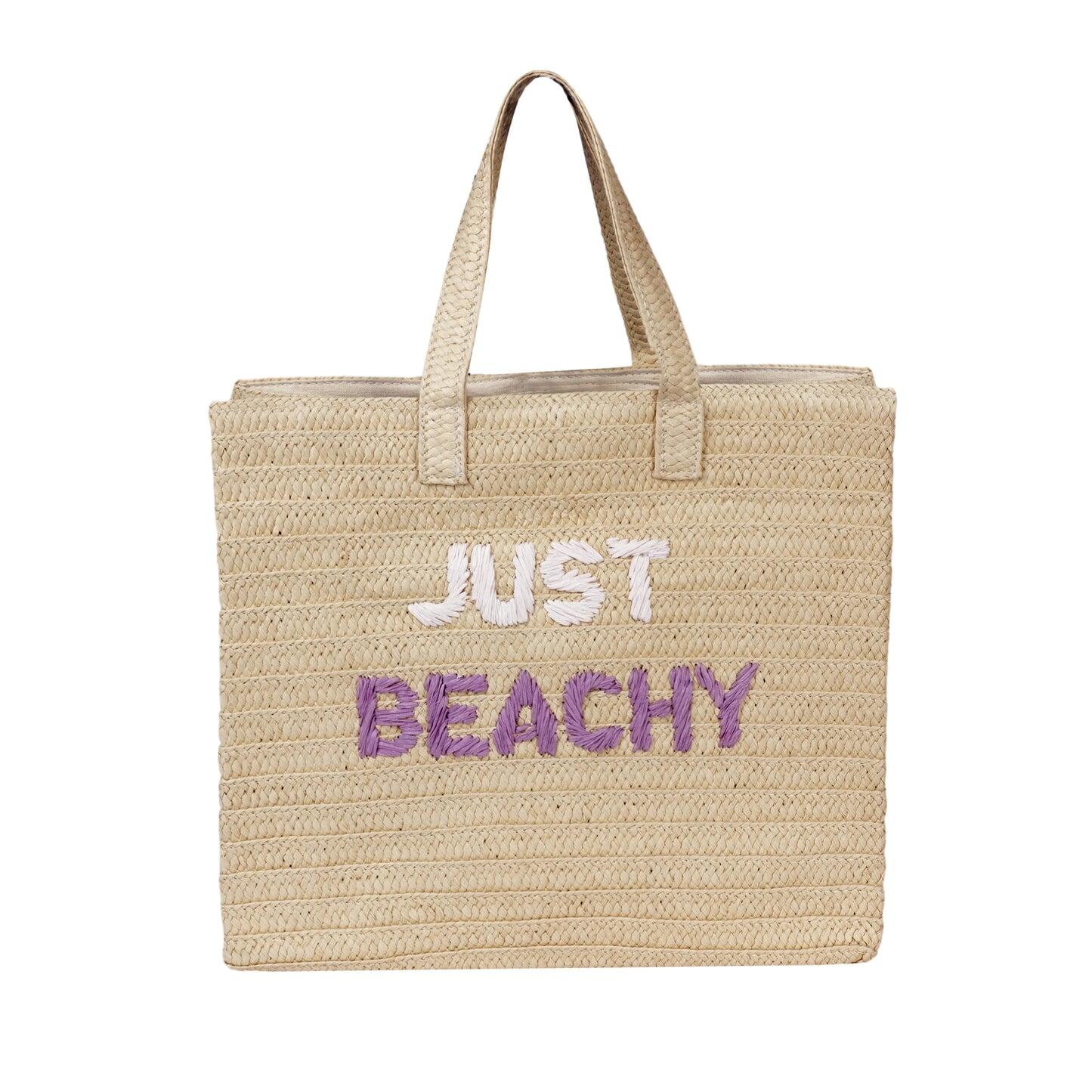 Just Beachy Tote Bag Dusty Lavender - ONE SIZE - Bag