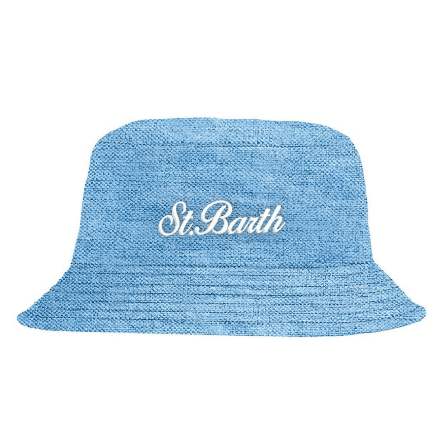 James Linen Saint Barth Blue Bucket Hat