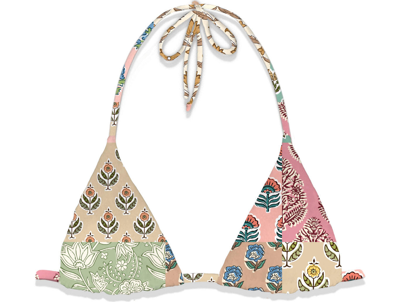 Leah Triangle Jondal Patch Bikini Top