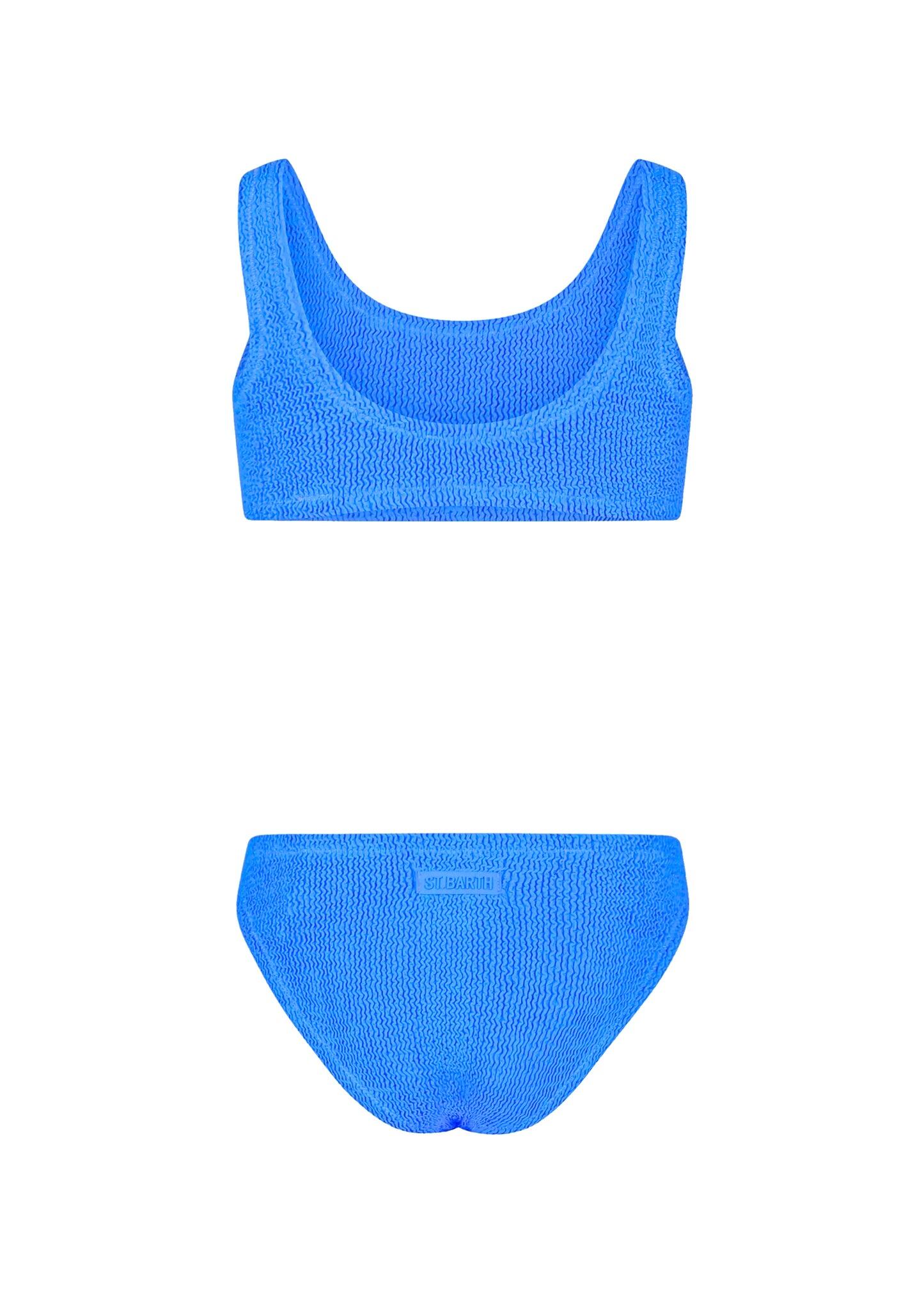 Girl blue classic crinkle bikini Baker - Bikini