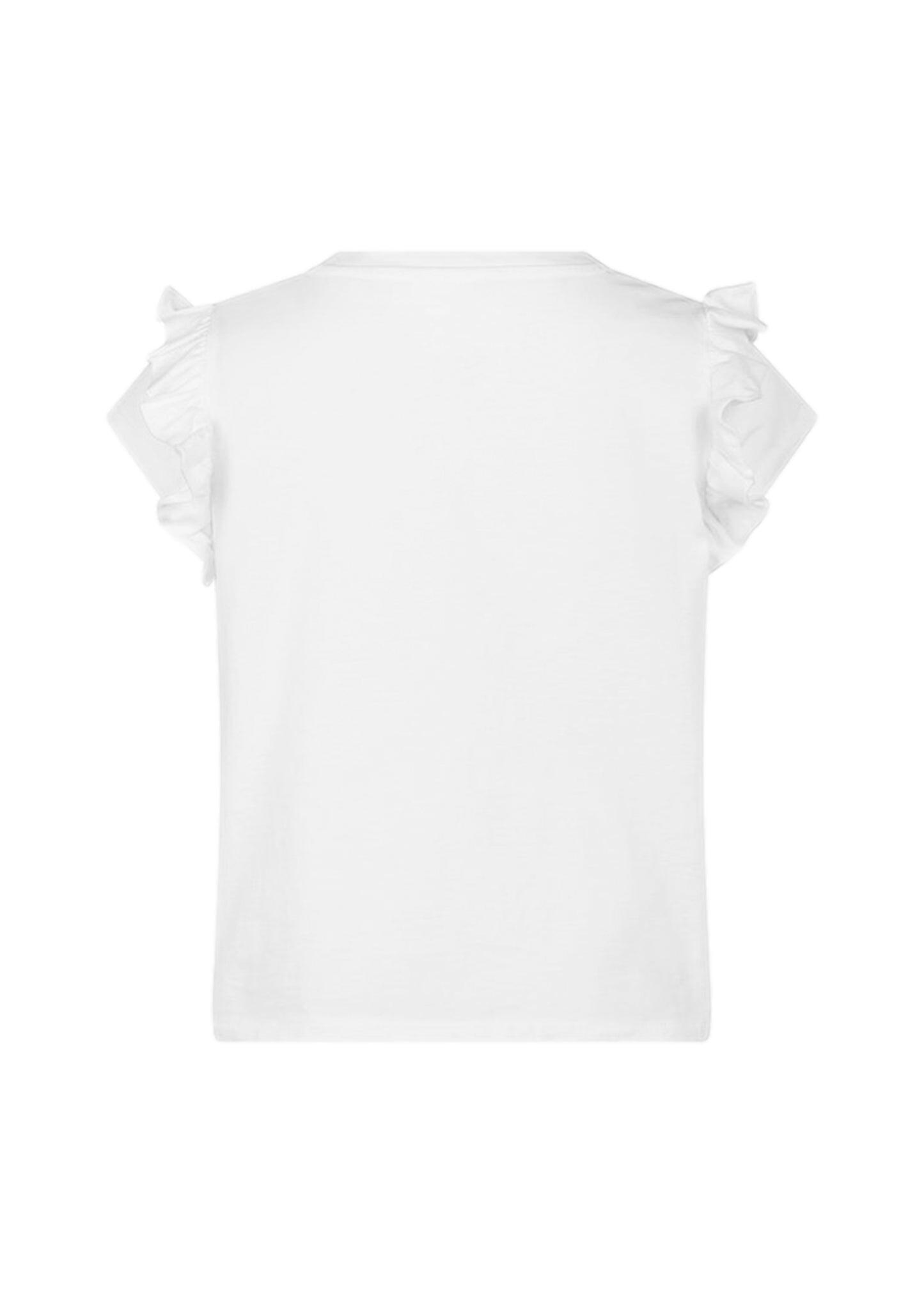 Baby Crab Cotton T-Shirt with Flounce - T-Shirt