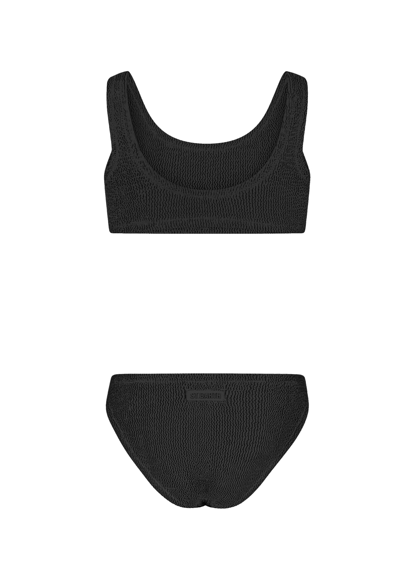 Black crinkle classic bralette bikini Baker - Bikini