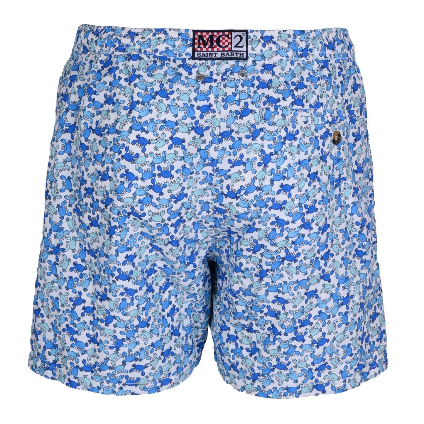 Lighting Micro Granky Crab Blue Mens Swimshorts - Men’s Swim Shorts