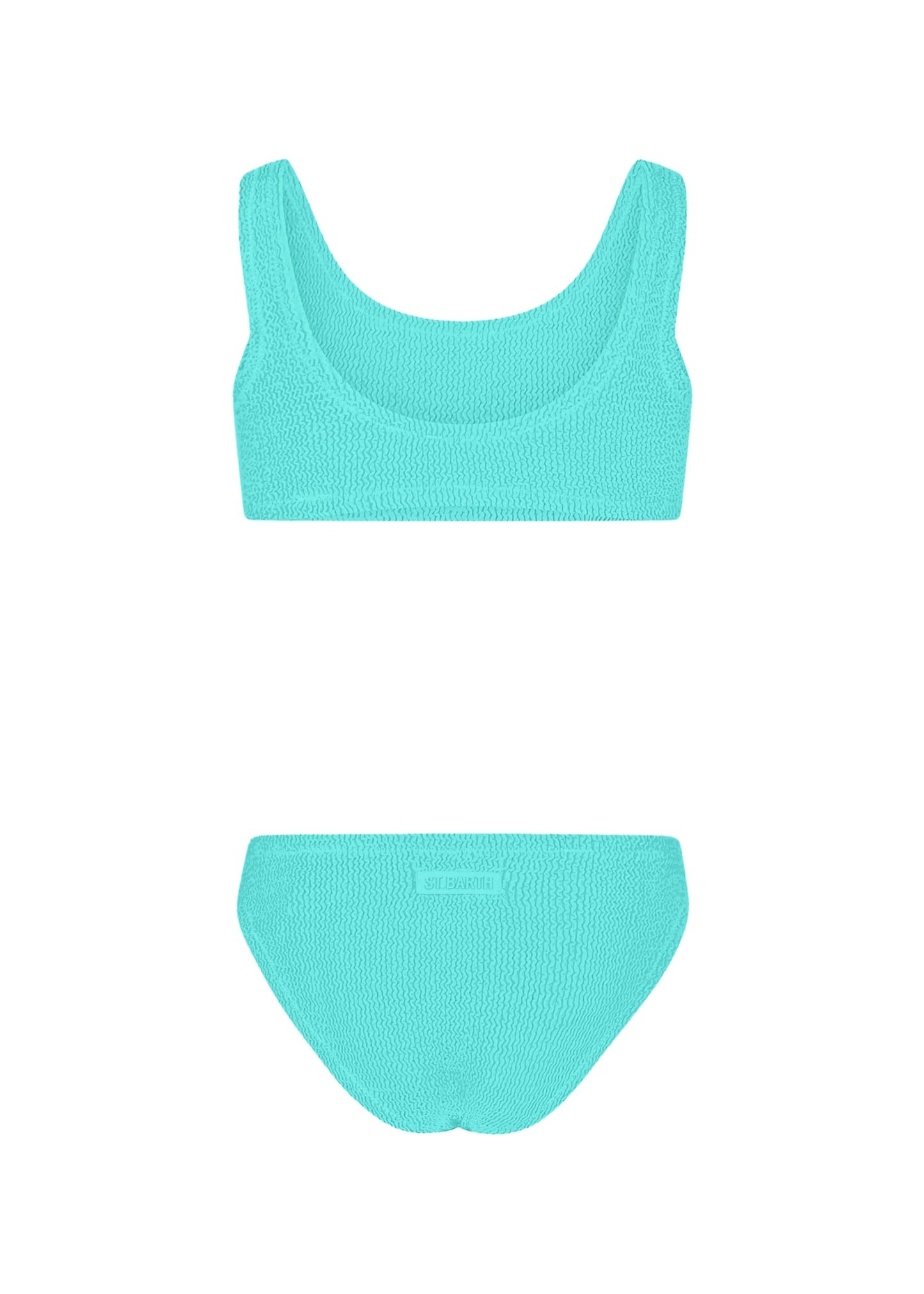 Water Green Crinkle Classic Bralette Bikini Baker - Bikini