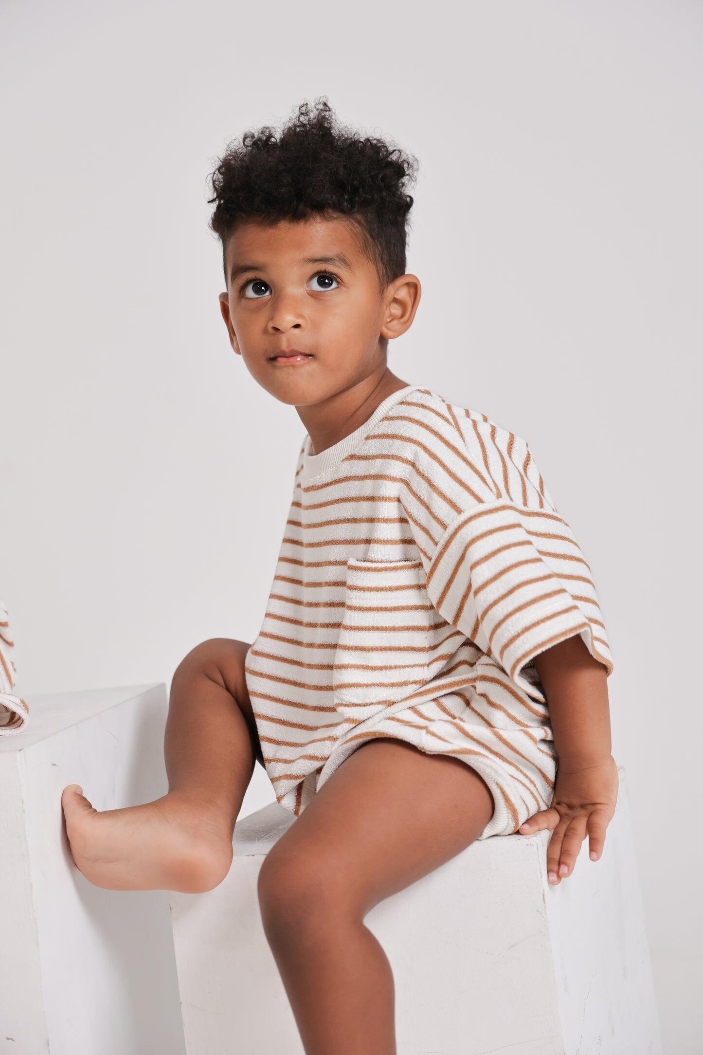 Cocoa Stripes Romper