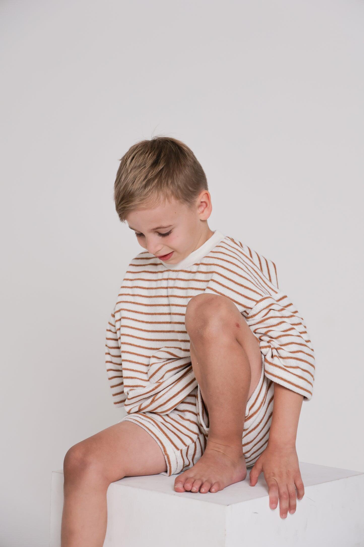 Cocoa Stripes Terry Set