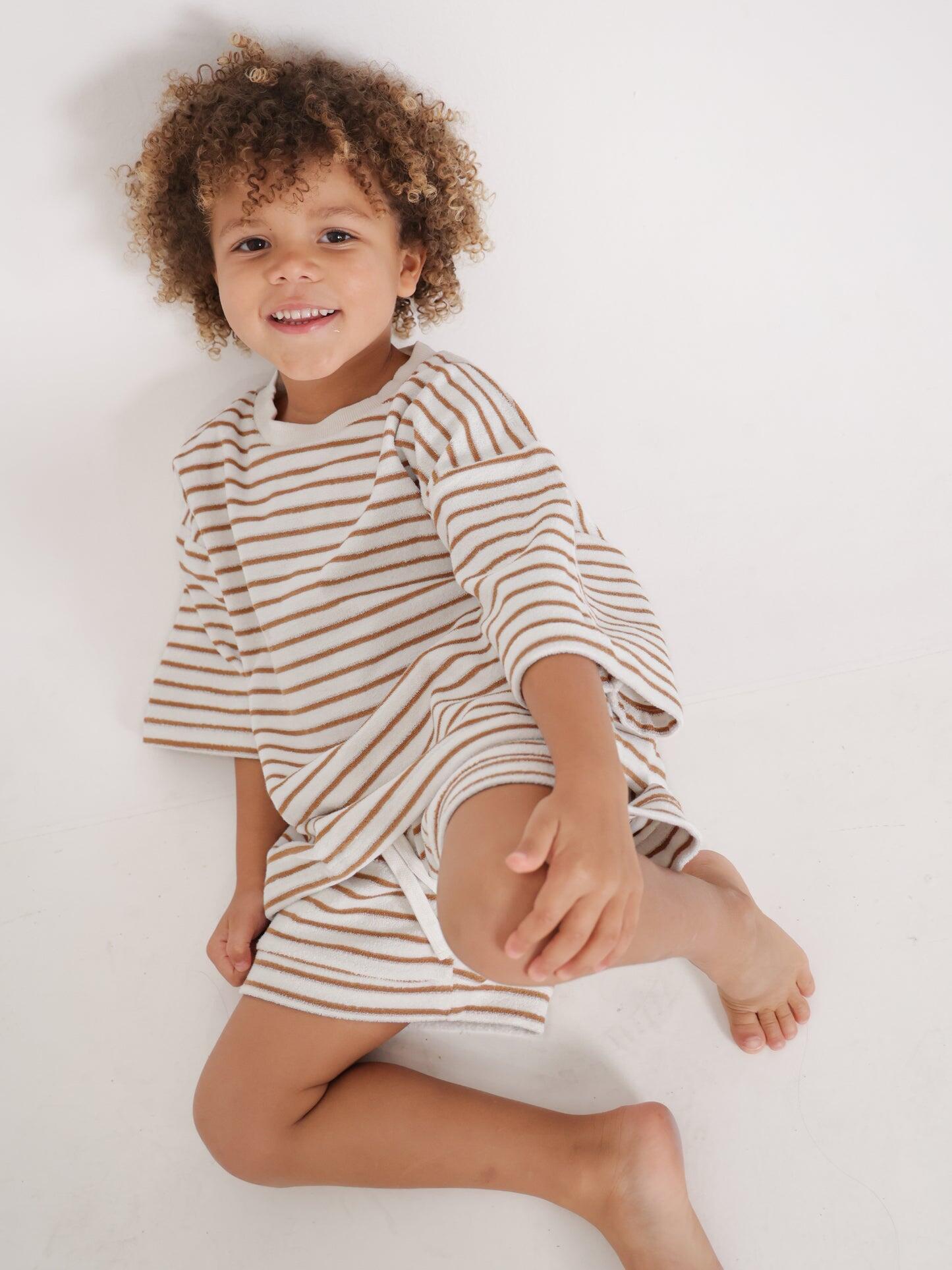 Cocoa Stripes Terry Set